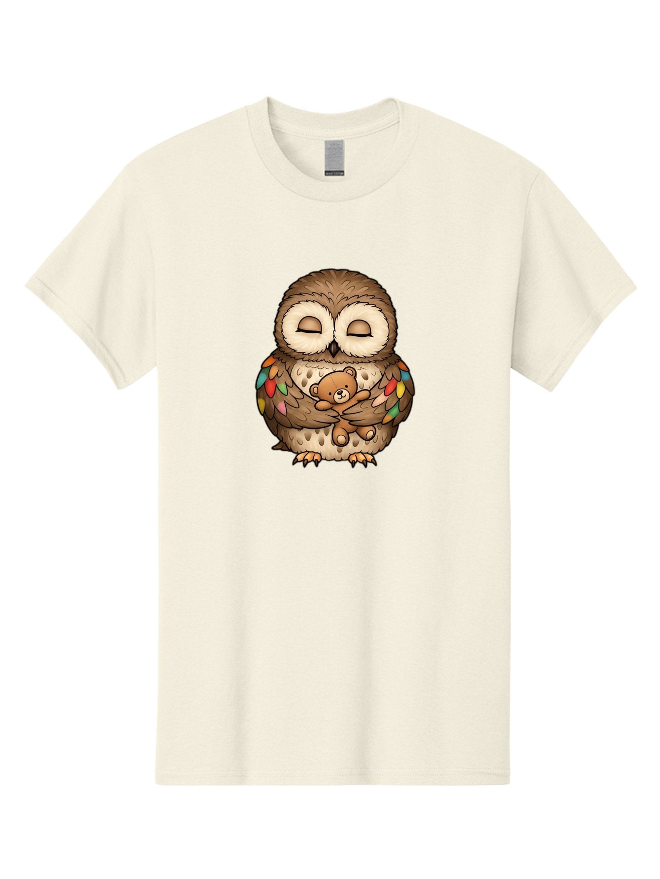 Owl-Hugging-Teddy Men'S Graphic Tee, 100% Cotton, Comfortable Casual Summer Wear, Machine Washable, Vintage Camera, Old Camera, Antique Camera, Black Camera, Classic Photography, Photography Equipment, Nostalgic Device, Film Camera, Camera Art Baf929 6