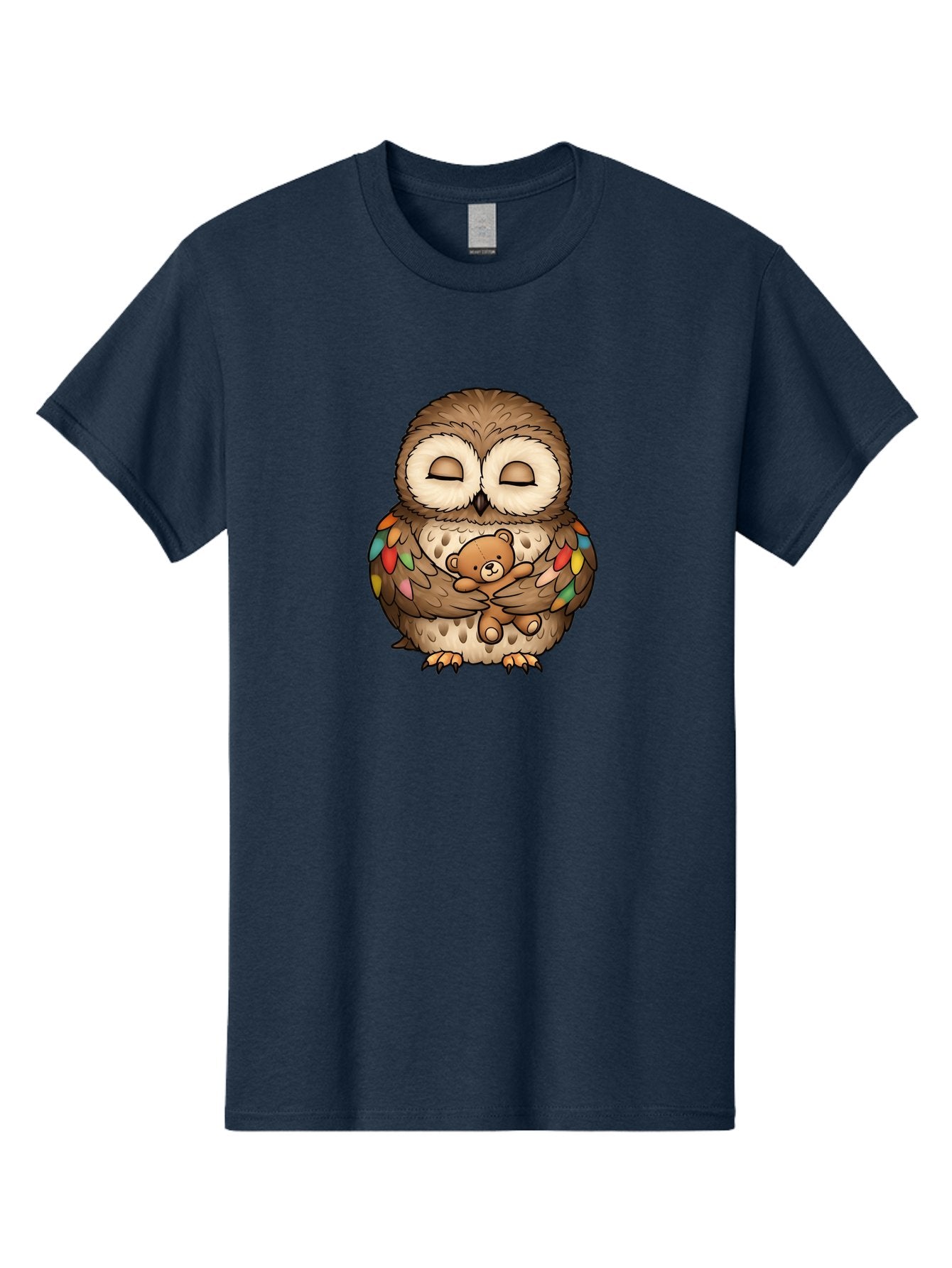 Owl-Hugging-Teddy Men'S Graphic Tee, 100% Cotton, Comfortable Casual Summer Wear, Machine Washable, Vintage Camera, Old Camera, Antique Camera, Black Camera, Classic Photography, Photography Equipment, Nostalgic Device, Film Camera, Camera Art Baf929 4