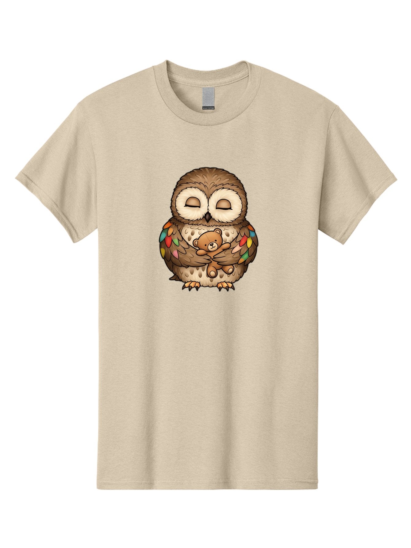 Owl-Hugging-Teddy Men'S Graphic Tee, 100% Cotton, Comfortable Casual Summer Wear, Machine Washable, Vintage Camera, Old Camera, Antique Camera, Black Camera, Classic Photography, Photography Equipment, Nostalgic Device, Film Camera, Camera Art Baf929 8