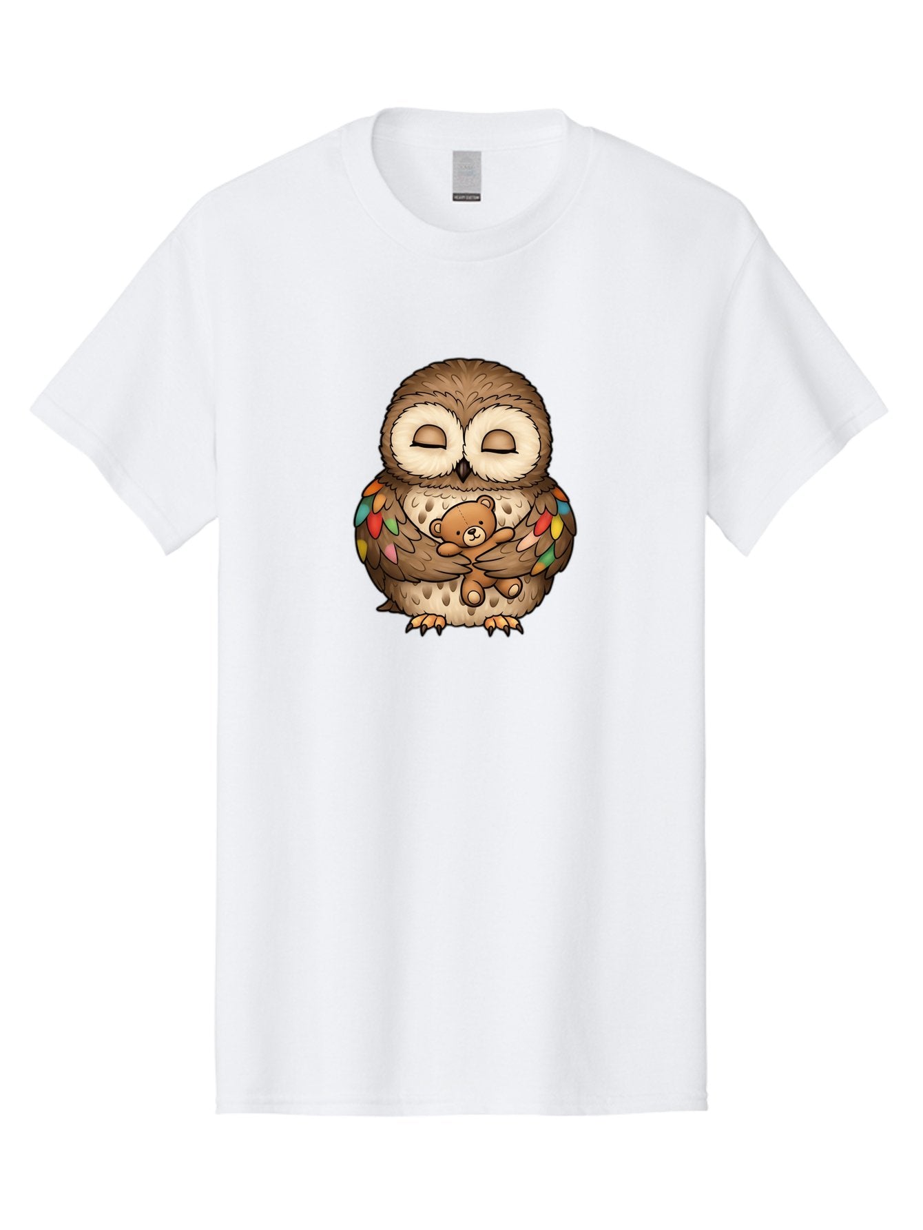 Owl-Hugging-Teddy Men'S Graphic Tee, 100% Cotton, Comfortable Casual Summer Wear, Machine Washable, Vintage Camera, Old Camera, Antique Camera, Black Camera, Classic Photography, Photography Equipment, Nostalgic Device, Film Camera, Camera Art Baf929 15