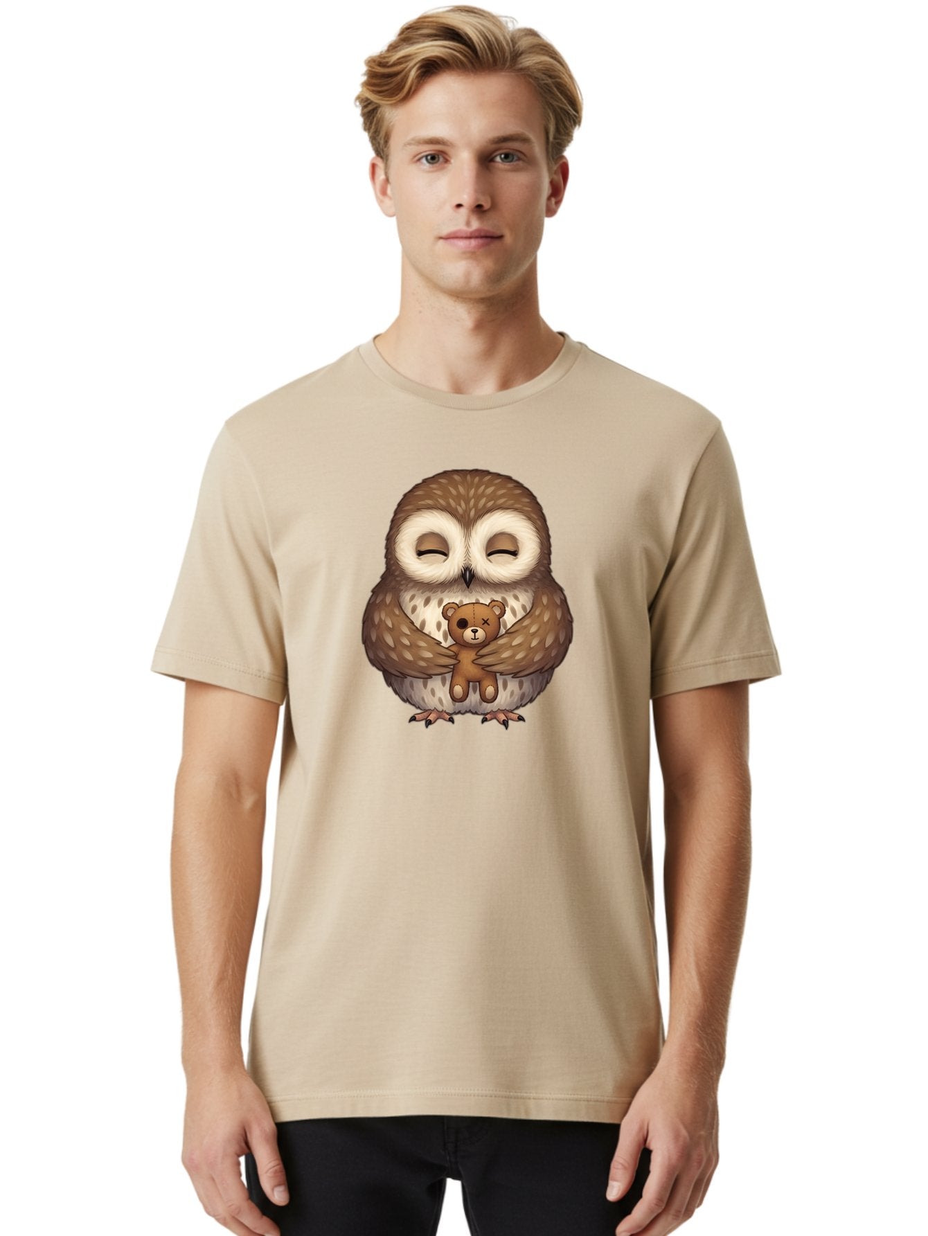 Owl-Hugging-Voodoo-Teddy Men'S Graphic Tee, 100% Cotton, Comfortable Casual Summer Wear, Machine Washable, Vintage Camera, Old Camera, Antique Camera, Black Camera, Classic Photography, Photography Equipment, Nostalgic Device, Film Camera, Baf930 27