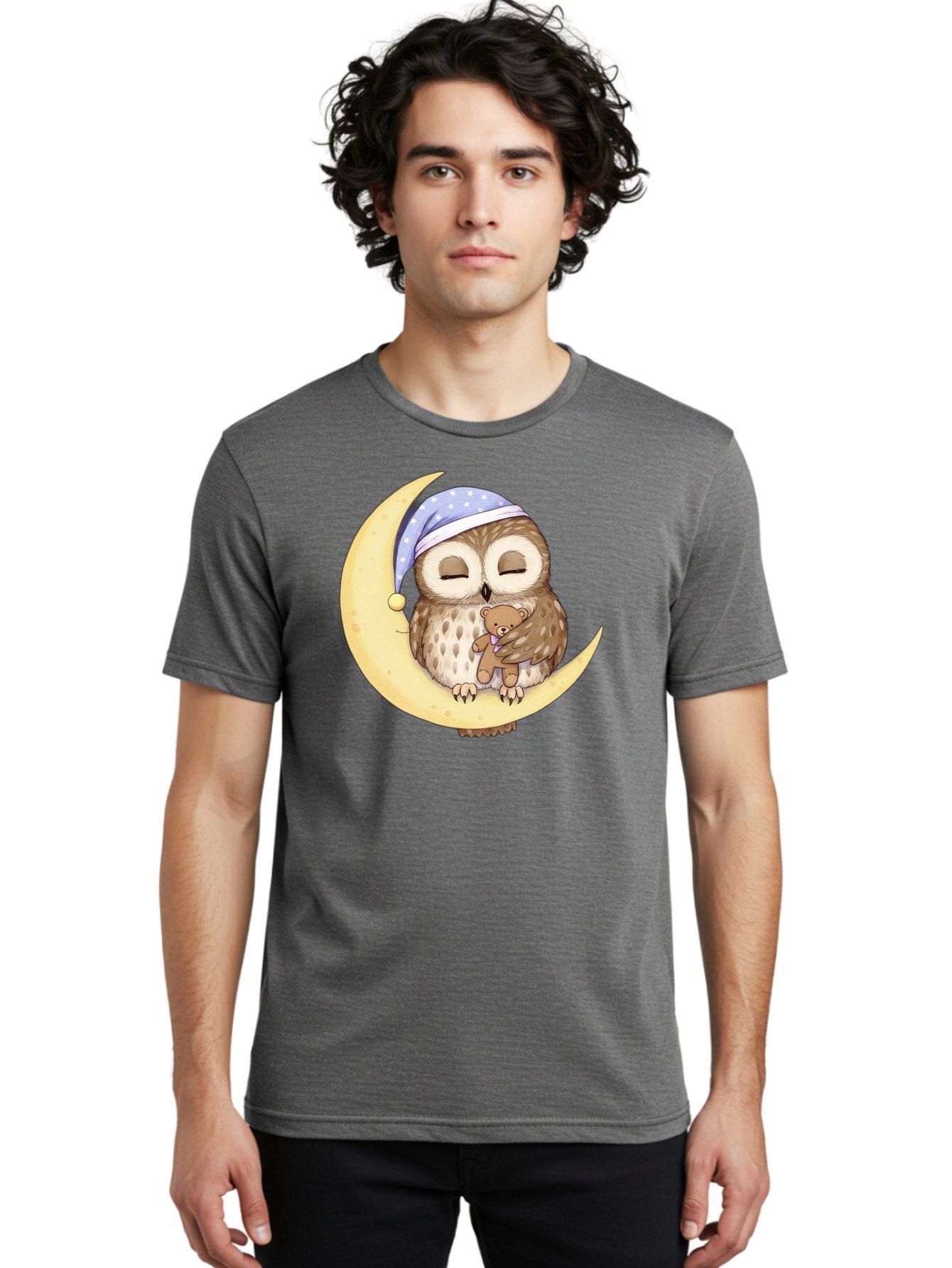 Owl-On-The-Moon Men'S Graphic Tee, 100% Cotton, Comfortable Casual Summer Wear, Machine Washable, Vintage Camera, Old Camera, Antique Camera, Black Camera, Classic Photography, Photography Equipment, Nostalgic Device, Film Camera, Camera Art Baf931 19