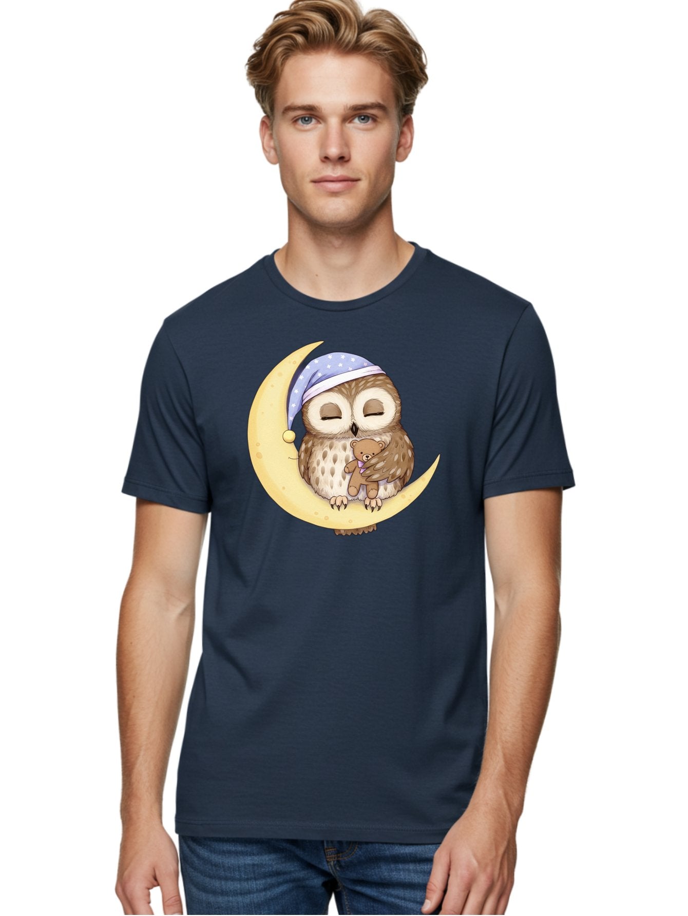Owl-On-The-Moon Men'S Graphic Tee, 100% Cotton, Comfortable Casual Summer Wear, Machine Washable, Vintage Camera, Old Camera, Antique Camera, Black Camera, Classic Photography, Photography Equipment, Nostalgic Device, Film Camera, Camera Art Baf931 17