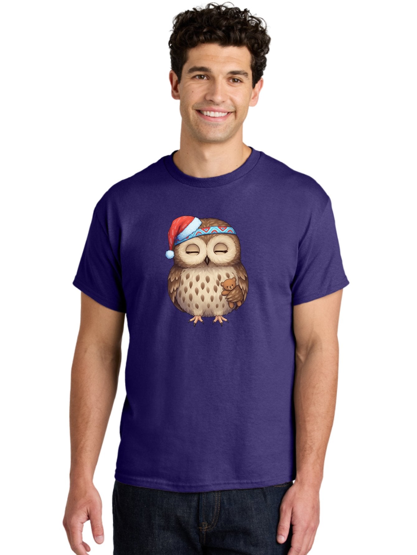 Owl-With-Santa-Hat Men'S Graphic Tee, 100% Cotton, Comfortable Casual Summer Wear, Machine Washable, Vintage Camera, Old Camera, Antique Camera, Black Camera, Classic Photography, Photography Equipment, Nostalgic Device, Film Camera, Baf934 24