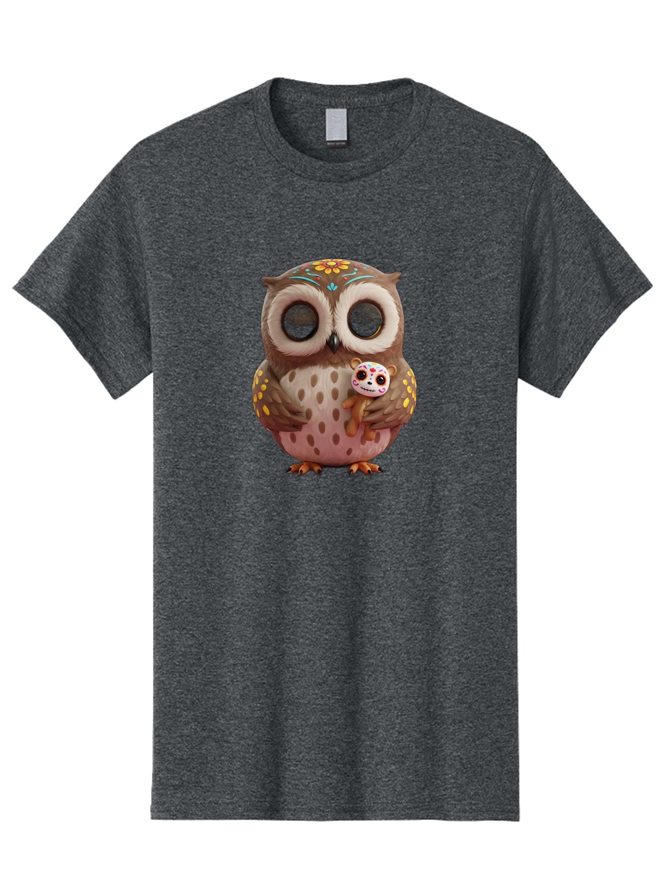 Owl-With-Sugar-Skull-Teddy-Bear Men'S Graphic Tee, 100% Cotton, Comfortable Casual Summer Wear, Machine Washable, Vintage Camera, Old Camera, Antique Camera, Black Camera, Classic Photography, Photography Equipment, Nostalgic Device, Baf935 14