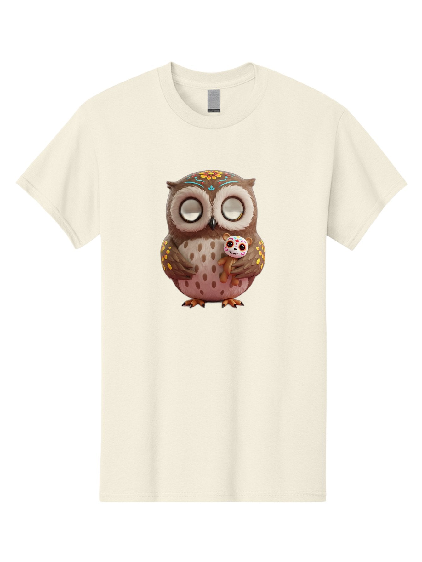Owl-With-Sugar-Skull-Teddy-Bear Men'S Graphic Tee, 100% Cotton, Comfortable Casual Summer Wear, Machine Washable, Vintage Camera, Old Camera, Antique Camera, Black Camera, Classic Photography, Photography Equipment, Nostalgic Device, Baf935 8
