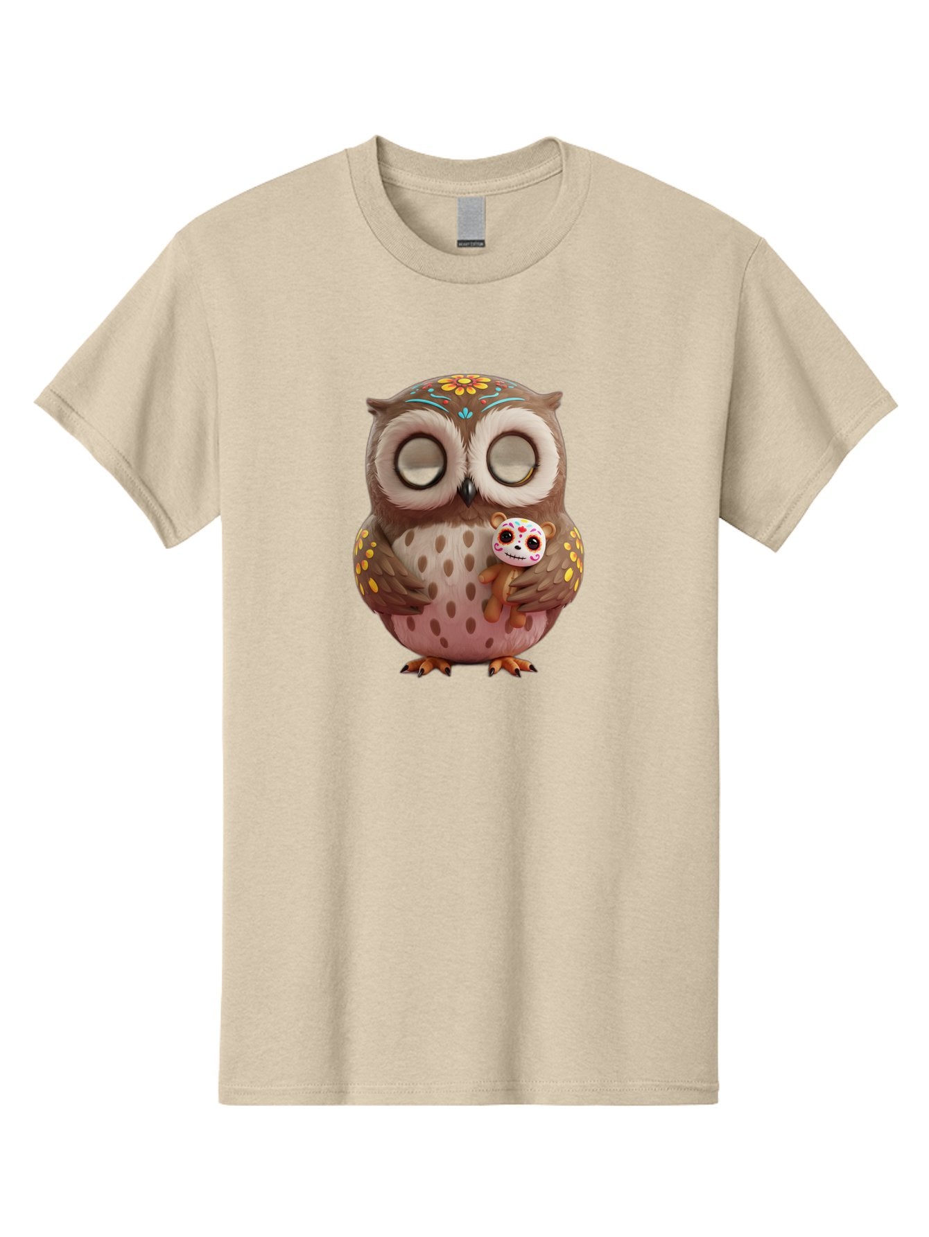 Owl-With-Sugar-Skull-Teddy-Bear Men'S Graphic Tee, 100% Cotton, Comfortable Casual Summer Wear, Machine Washable, Vintage Camera, Old Camera, Antique Camera, Black Camera, Classic Photography, Photography Equipment, Nostalgic Device, Baf935 15