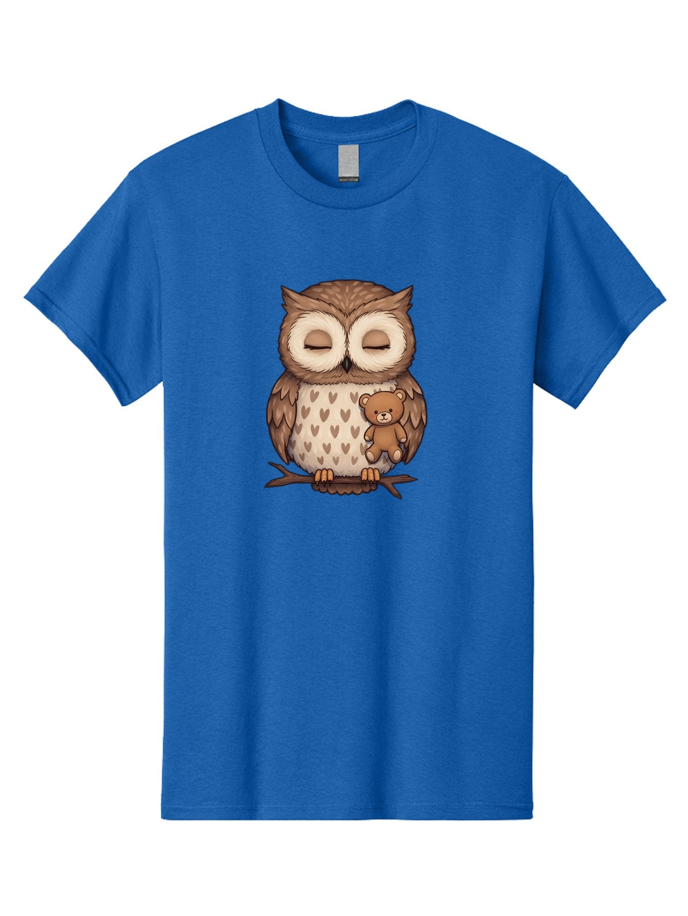 Owl-With-Teddy-2 Men'S Graphic Tee, 100% Cotton, Comfortable Casual Summer Wear, Machine Washable, Vintage Camera, Old Camera, Antique Camera, Black Camera, Classic Photography, Photography Equipment, Nostalgic Device, Film Camera, Camera Art Baf937 10