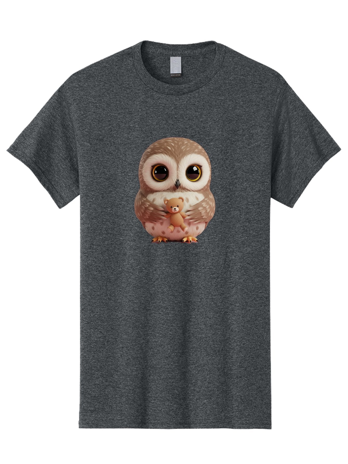 Owl-With-Teddy-3 Men'S Graphic Tee, 100% Cotton, Comfortable Casual Summer Wear, Machine Washable, Vintage Camera, Old Camera, Antique Camera, Black Camera, Classic Photography, Photography Equipment, Nostalgic Device, Film Camera, Camera Art Baf938 4