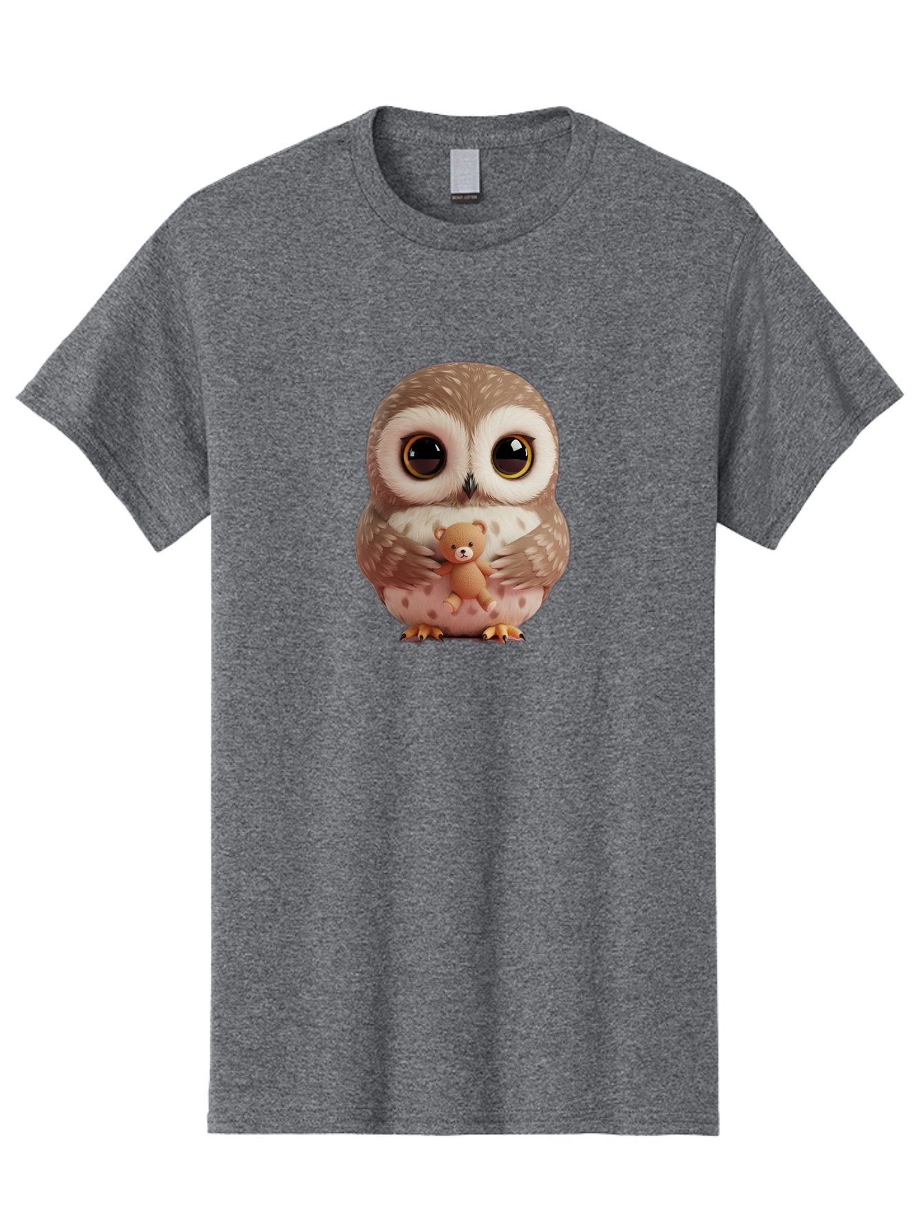 Owl-With-Teddy-3 Men'S Graphic Tee, 100% Cotton, Comfortable Casual Summer Wear, Machine Washable, Vintage Camera, Old Camera, Antique Camera, Black Camera, Classic Photography, Photography Equipment, Nostalgic Device, Film Camera, Camera Art Baf938 14