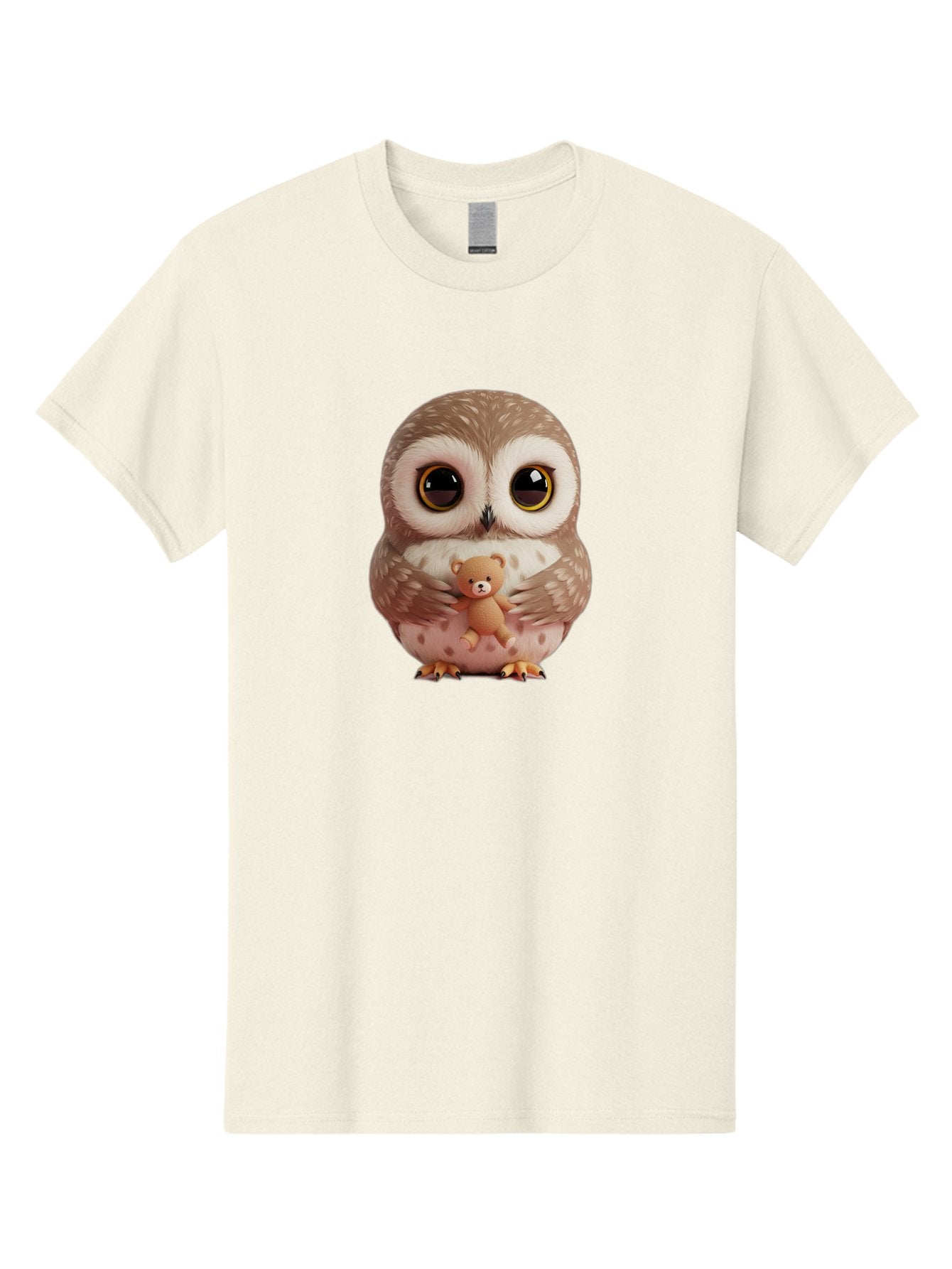 Owl-With-Teddy-3 Men'S Graphic Tee, 100% Cotton, Comfortable Casual Summer Wear, Machine Washable, Vintage Camera, Old Camera, Antique Camera, Black Camera, Classic Photography, Photography Equipment, Nostalgic Device, Film Camera, Camera Art Baf938 11