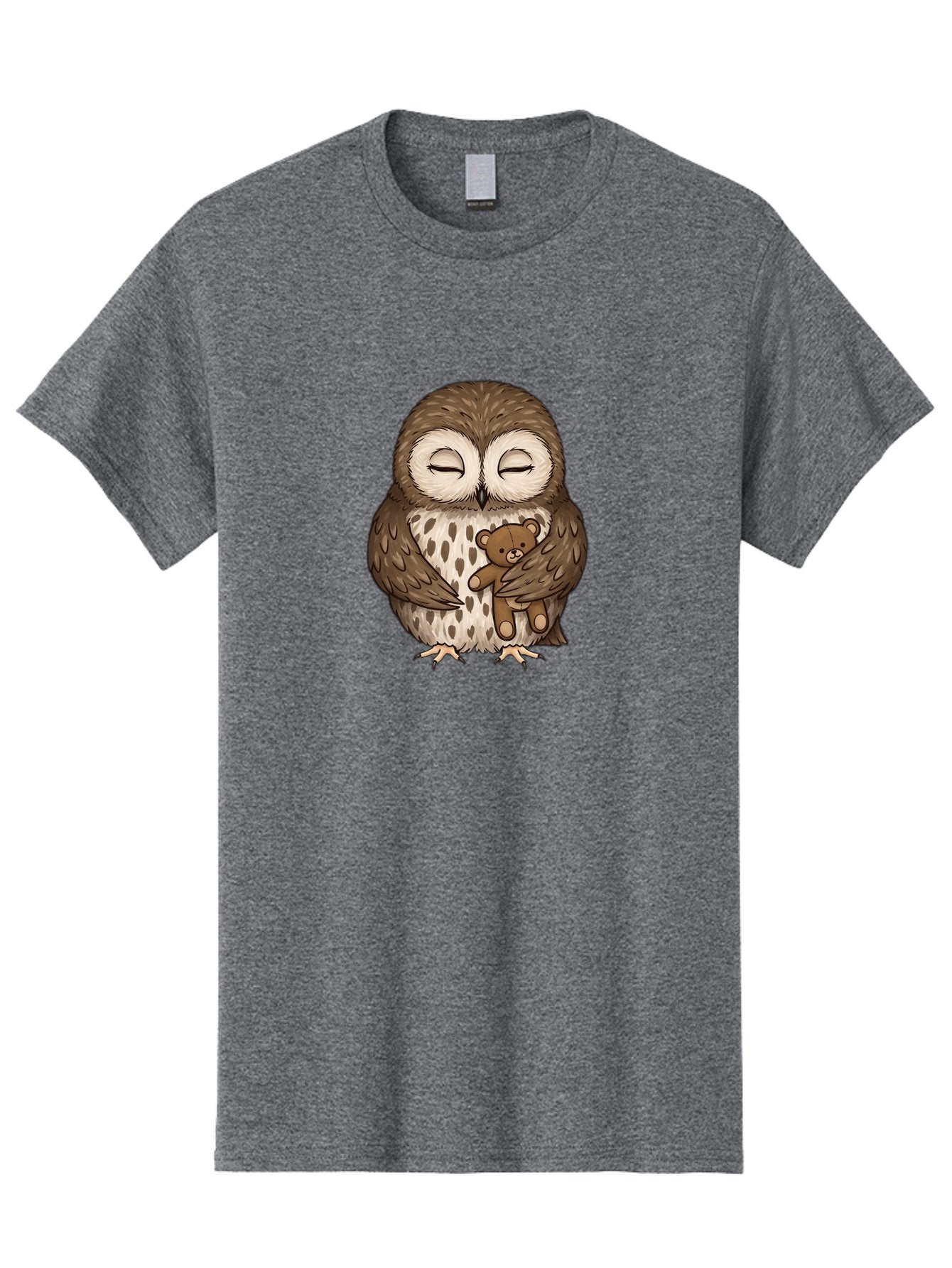 Owl-With-Teddy-4 Men'S Graphic Tee, 100% Cotton, Comfortable Casual Summer Wear, Machine Washable, Vintage Camera, Old Camera, Antique Camera, Black Camera, Classic Photography, Photography Equipment, Nostalgic Device, Film Camera, Camera Art Baf939 12