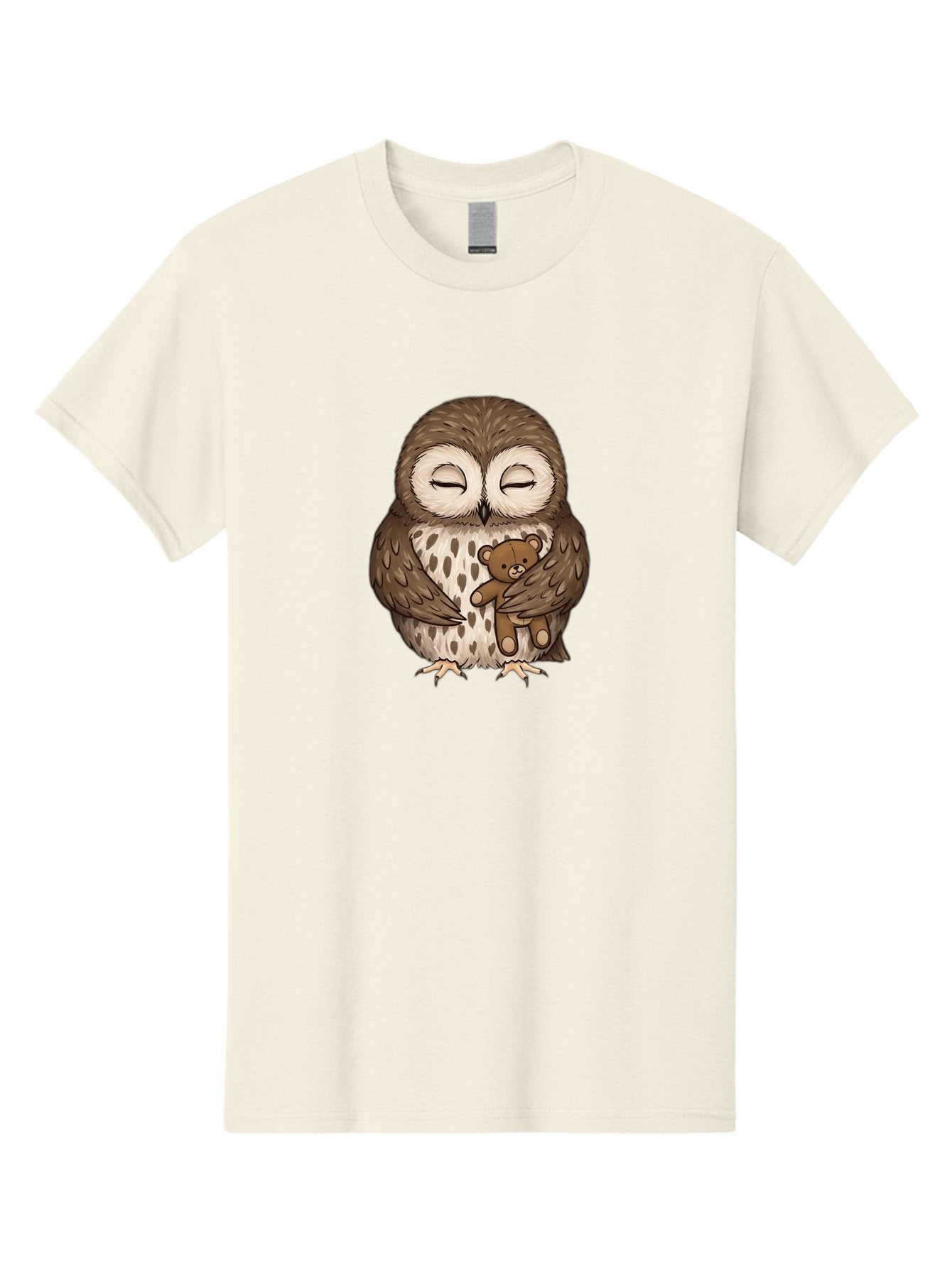 Owl-With-Teddy-4 Men'S Graphic Tee, 100% Cotton, Comfortable Casual Summer Wear, Machine Washable, Vintage Camera, Old Camera, Antique Camera, Black Camera, Classic Photography, Photography Equipment, Nostalgic Device, Film Camera, Camera Art Baf939 6