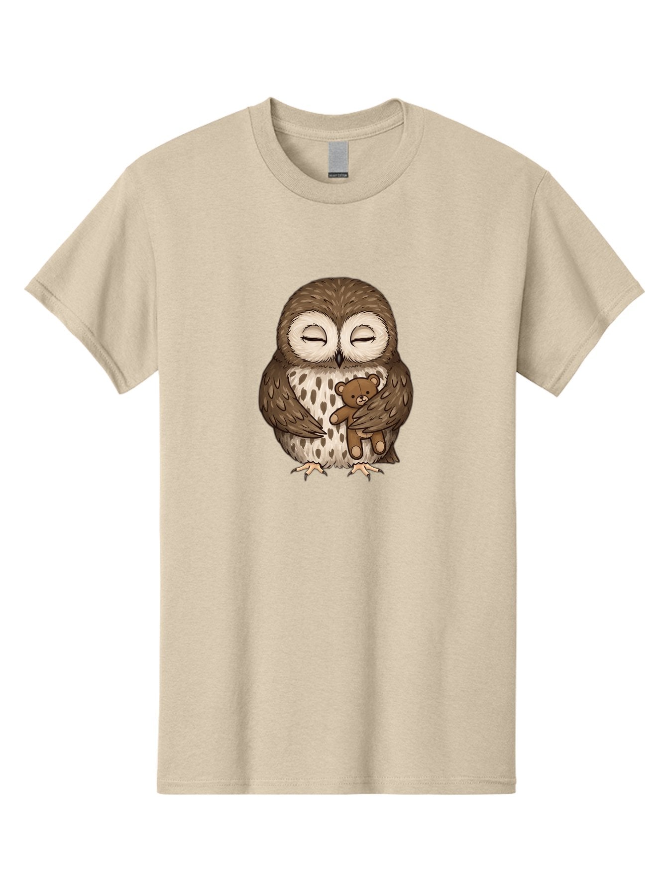 Owl-With-Teddy-4 Men'S Graphic Tee, 100% Cotton, Comfortable Casual Summer Wear, Machine Washable, Vintage Camera, Old Camera, Antique Camera, Black Camera, Classic Photography, Photography Equipment, Nostalgic Device, Film Camera, Camera Art Baf939 10