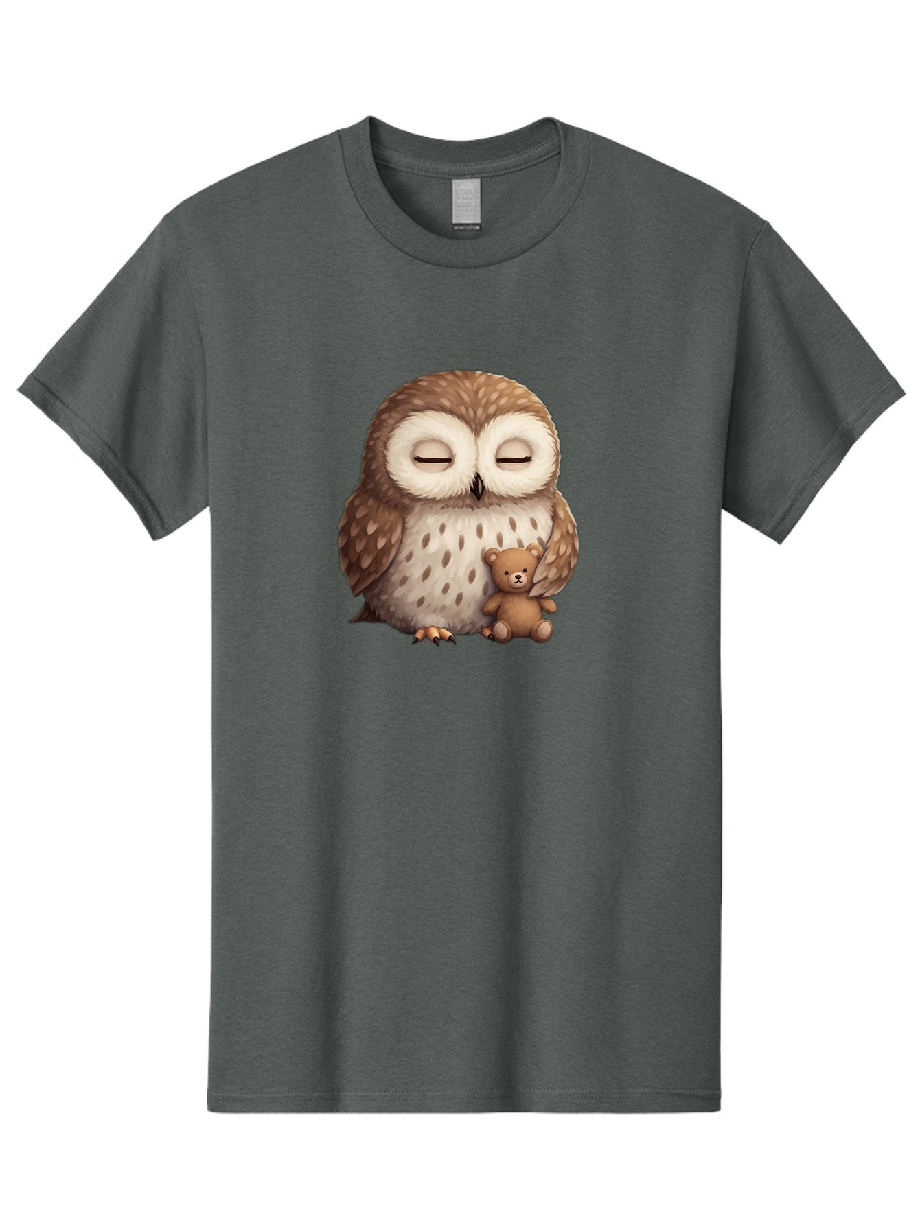 Owl-With-Teddy-Bear Men'S Graphic Tee, 100% Cotton, Comfortable Casual Summer Wear, Machine Washable, Vintage Camera, Old Camera, Antique Camera, Black Camera, Classic Photography, Photography Equipment, Nostalgic Device, Film Camera, Baf940 14