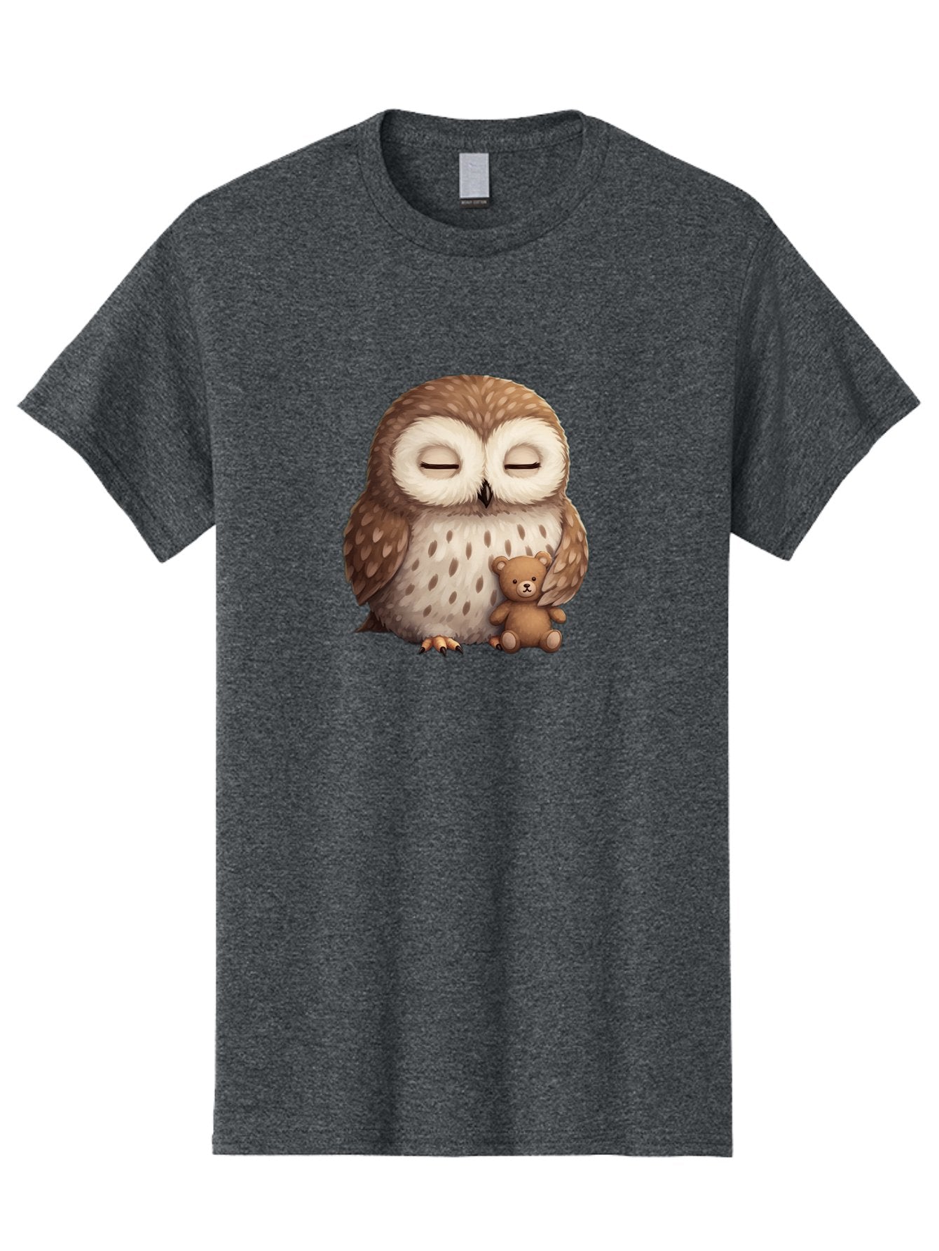 Owl-With-Teddy-Bear Men'S Graphic Tee, 100% Cotton, Comfortable Casual Summer Wear, Machine Washable, Vintage Camera, Old Camera, Antique Camera, Black Camera, Classic Photography, Photography Equipment, Nostalgic Device, Film Camera, Baf940 9
