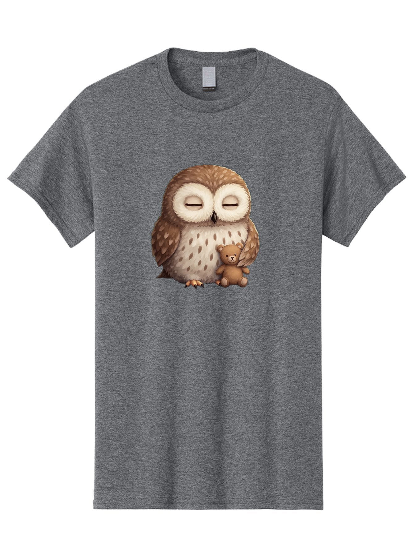 Owl-With-Teddy-Bear Men'S Graphic Tee, 100% Cotton, Comfortable Casual Summer Wear, Machine Washable, Vintage Camera, Old Camera, Antique Camera, Black Camera, Classic Photography, Photography Equipment, Nostalgic Device, Film Camera, Baf940 13