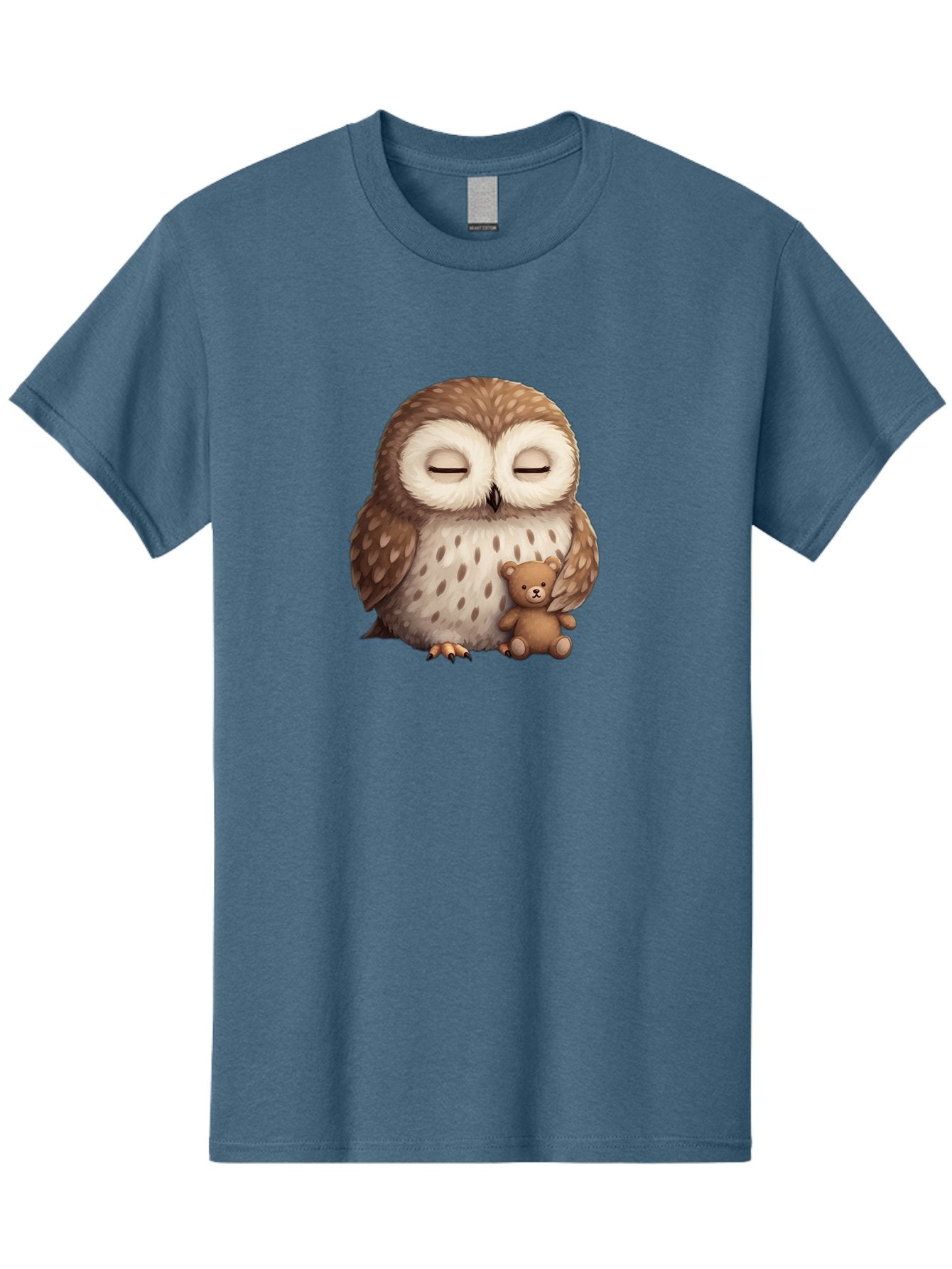 Owl-With-Teddy-Bear Men'S Graphic Tee, 100% Cotton, Comfortable Casual Summer Wear, Machine Washable, Vintage Camera, Old Camera, Antique Camera, Black Camera, Classic Photography, Photography Equipment, Nostalgic Device, Film Camera, Baf940 3