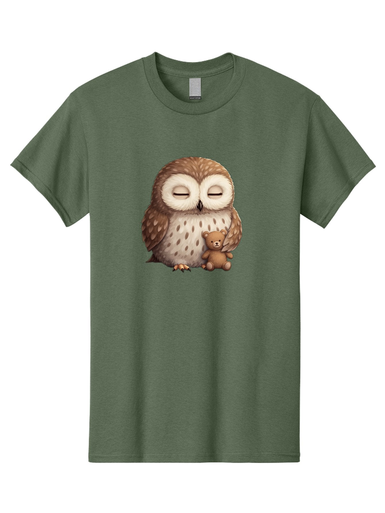 Owl-With-Teddy-Bear Men'S Graphic Tee, 100% Cotton, Comfortable Casual Summer Wear, Machine Washable, Vintage Camera, Old Camera, Antique Camera, Black Camera, Classic Photography, Photography Equipment, Nostalgic Device, Film Camera, Baf940 8