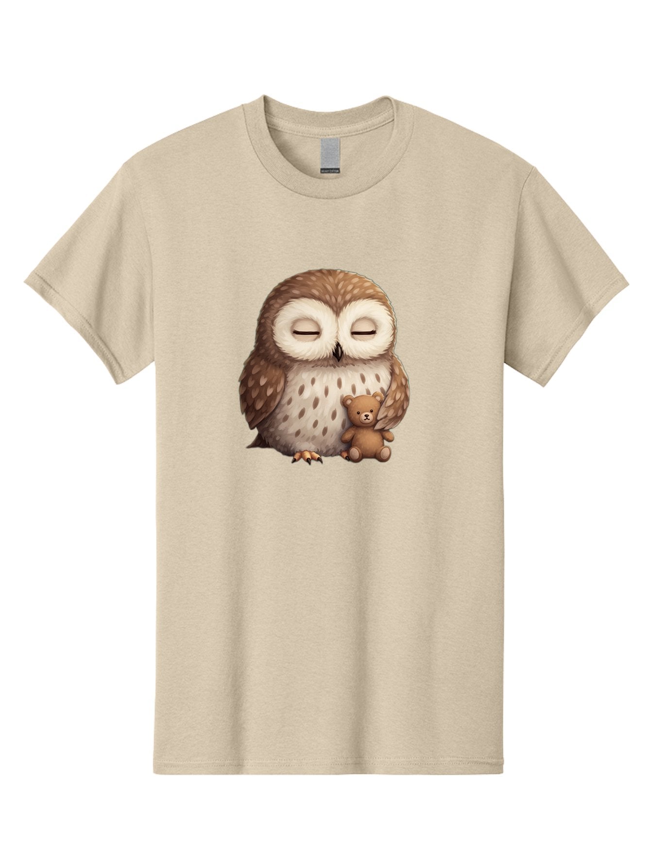 Owl-With-Teddy-Bear Men'S Graphic Tee, 100% Cotton, Comfortable Casual Summer Wear, Machine Washable, Vintage Camera, Old Camera, Antique Camera, Black Camera, Classic Photography, Photography Equipment, Nostalgic Device, Film Camera, Baf940