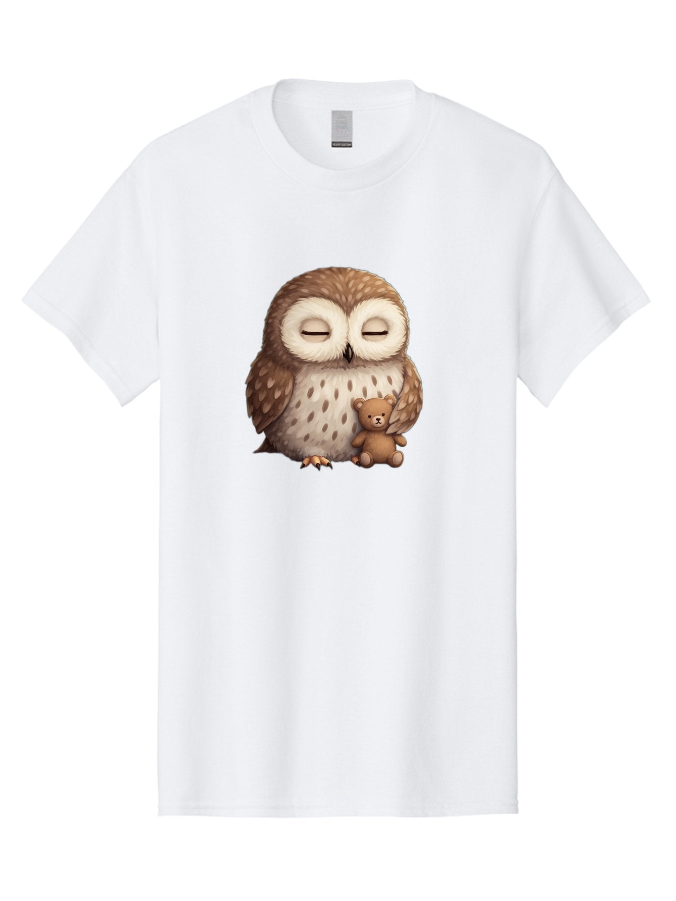 Owl-With-Teddy-Bear Men'S Graphic Tee, 100% Cotton, Comfortable Casual Summer Wear, Machine Washable, Vintage Camera, Old Camera, Antique Camera, Black Camera, Classic Photography, Photography Equipment, Nostalgic Device, Film Camera, Baf940 4