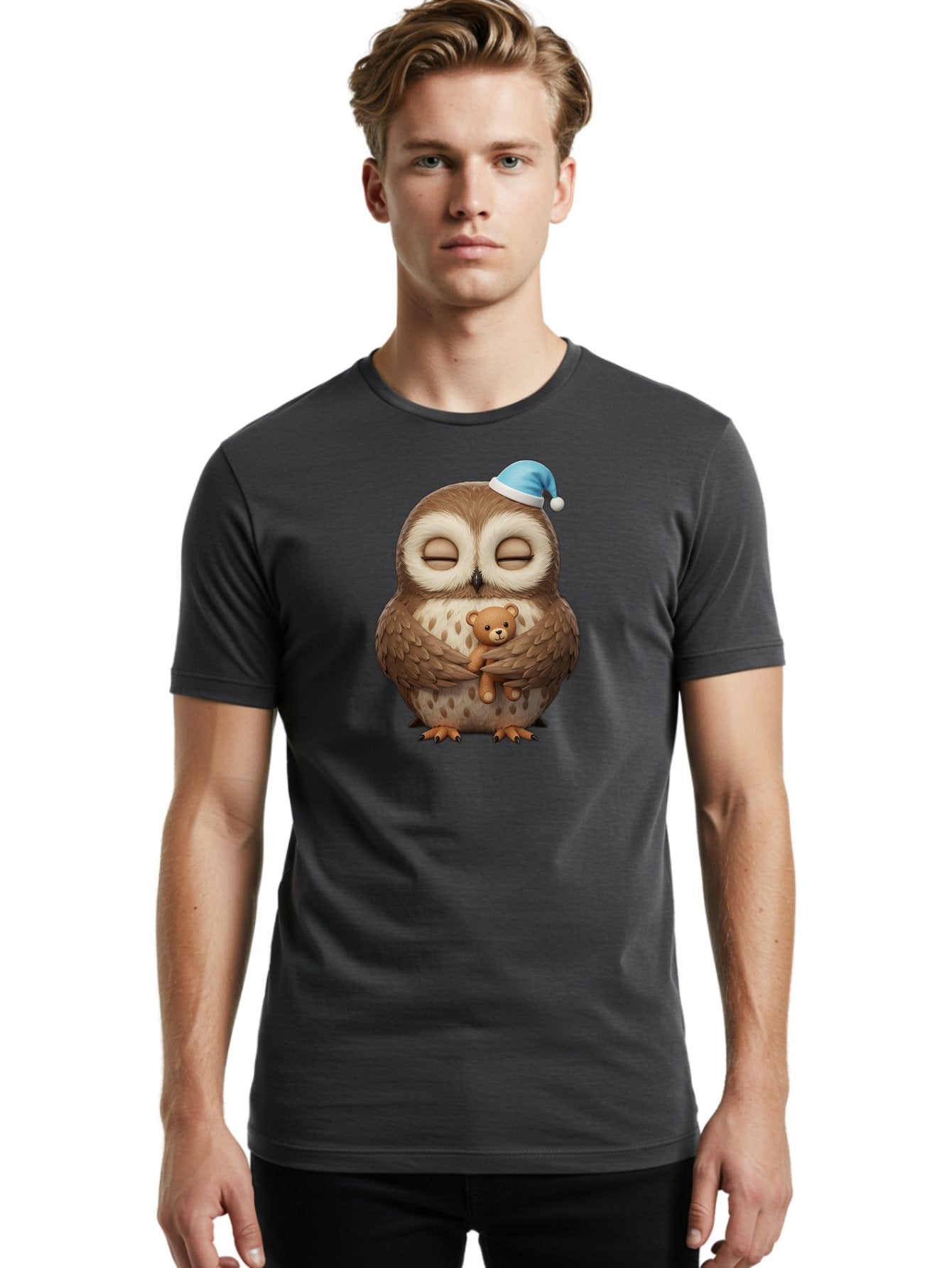 Owl-With-Teddy Men'S Graphic Tee, 100% Cotton, Comfortable Casual Summer Wear, Machine Washable, Vintage Camera, Old Camera, Antique Camera, Black Camera, Classic Photography, Photography Equipment, Nostalgic Device, Film Camera, Camera Art Baf941 29