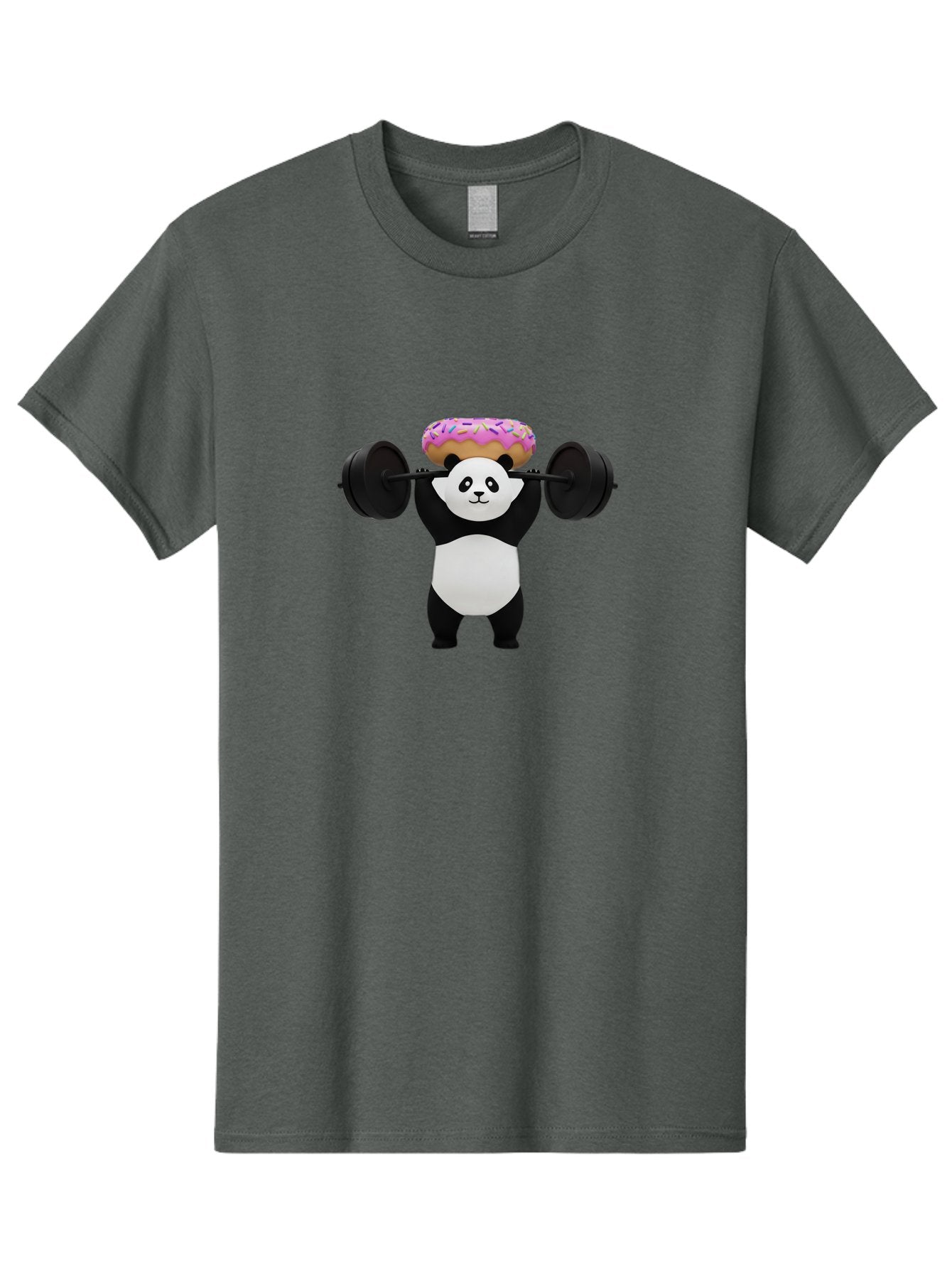 Panda-Lifting-Barbell-1 Men'S Graphic Tee, 100% Cotton, Comfortable Casual Summer Wear, Machine Washable, Vintage Camera, Old Camera, Antique Camera, Black Camera, Classic Photography, Photography Equipment, Nostalgic Device, Film Camera, Baf944 6