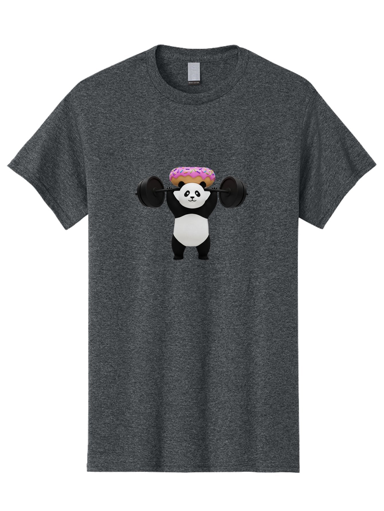 Panda-Lifting-Barbell-1 Men'S Graphic Tee, 100% Cotton, Comfortable Casual Summer Wear, Machine Washable, Vintage Camera, Old Camera, Antique Camera, Black Camera, Classic Photography, Photography Equipment, Nostalgic Device, Film Camera, Baf944 8
