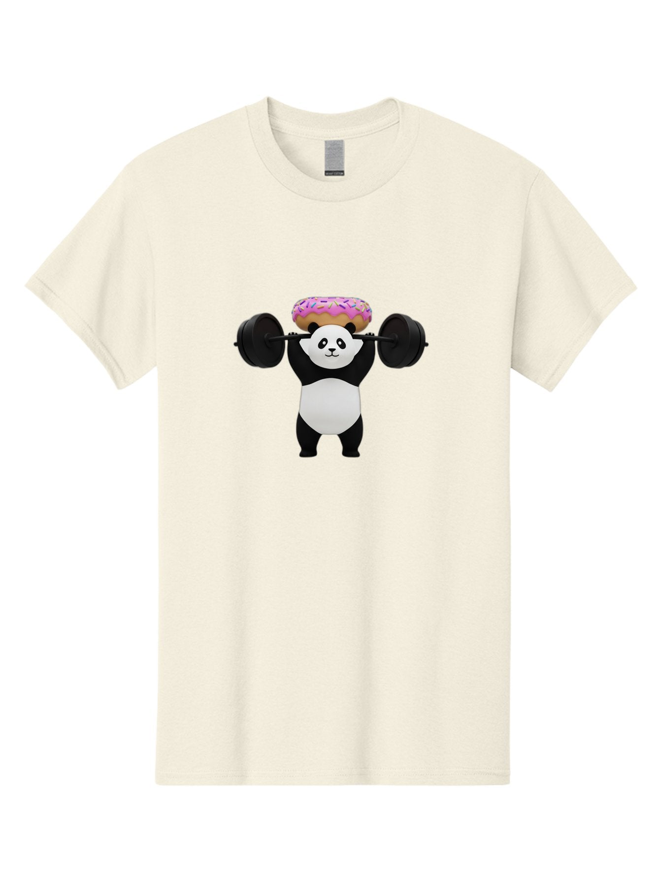 Panda-Lifting-Barbell-1 Men'S Graphic Tee, 100% Cotton, Comfortable Casual Summer Wear, Machine Washable, Vintage Camera, Old Camera, Antique Camera, Black Camera, Classic Photography, Photography Equipment, Nostalgic Device, Film Camera, Baf944 3