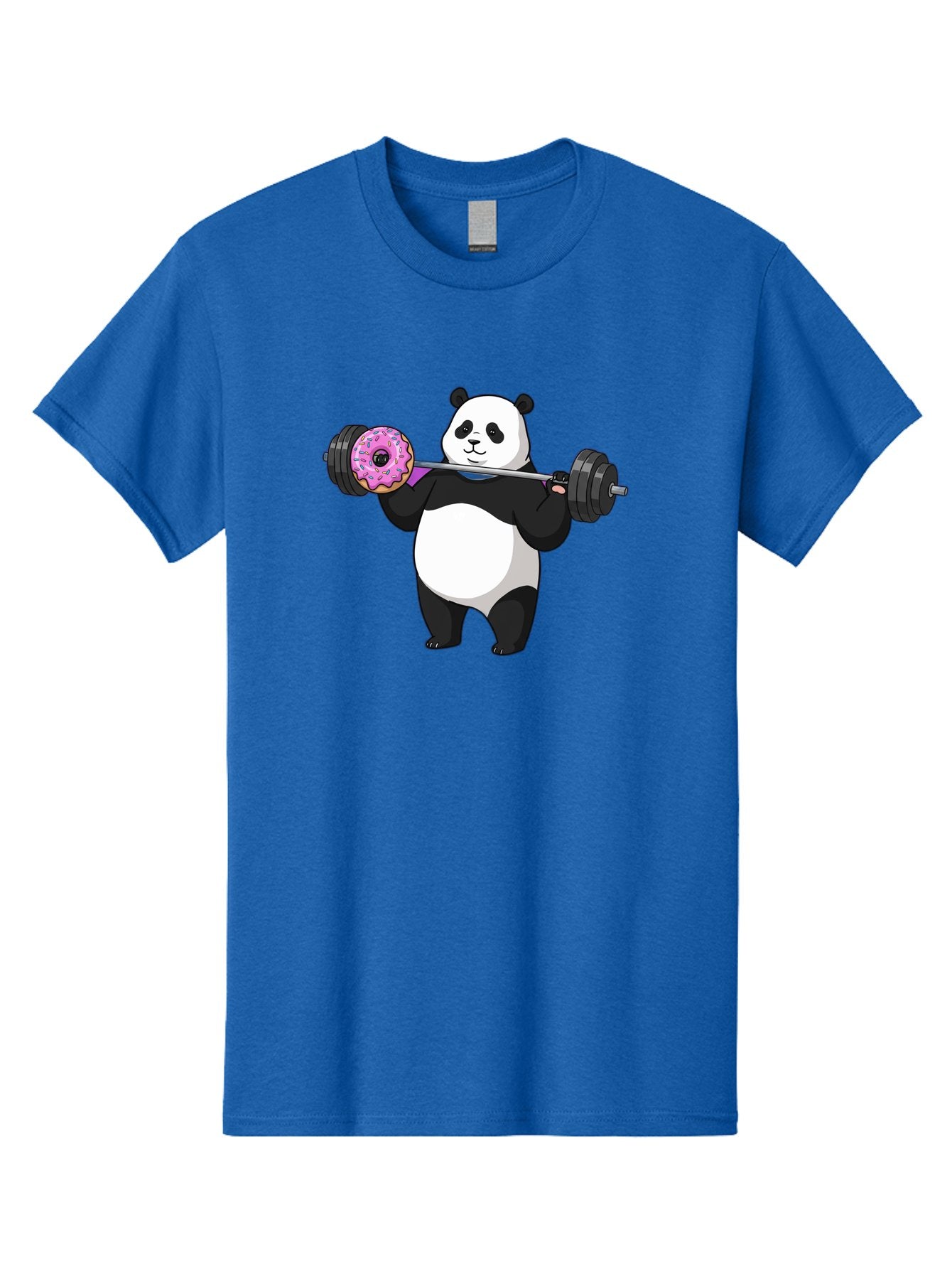 Panda-Lifting-Donut Men'S Graphic Tee, 100% Cotton, Comfortable Casual Summer Wear, Machine Washable, Vintage Camera, Old Camera, Antique Camera, Black Camera, Classic Photography, Photography Equipment, Nostalgic Device, Film Camera, Baf947 3