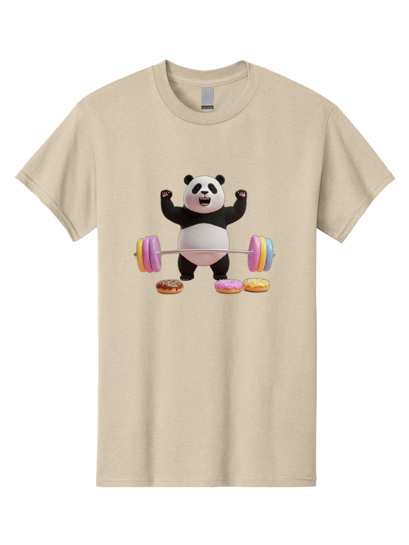 Panda-Lifting-Donuts-1 Men'S Graphic Tee, 100% Cotton, Comfortable Casual Summer Wear, Machine Washable, Vintage Camera, Old Camera, Antique Camera, Black Camera, Classic Photography, Photography Equipment, Nostalgic Device, Film Camera, Baf948 14