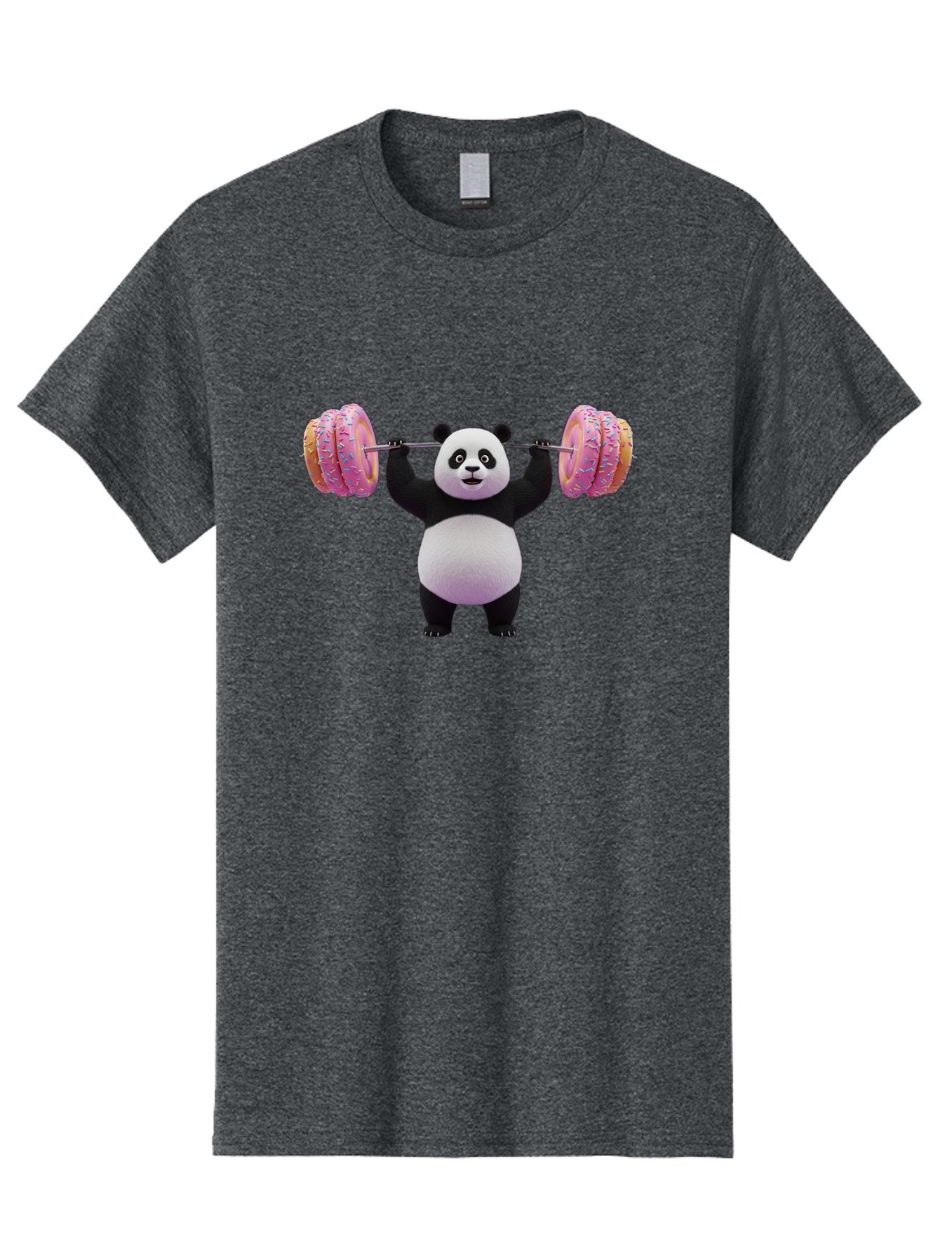 Panda-Lifting-Donuts-3 Men'S Graphic Tee, 100% Cotton, Comfortable Casual Summer Wear, Machine Washable, Vintage Camera, Old Camera, Antique Camera, Black Camera, Classic Photography, Photography Equipment, Nostalgic Device, Film Camera, Baf950 4