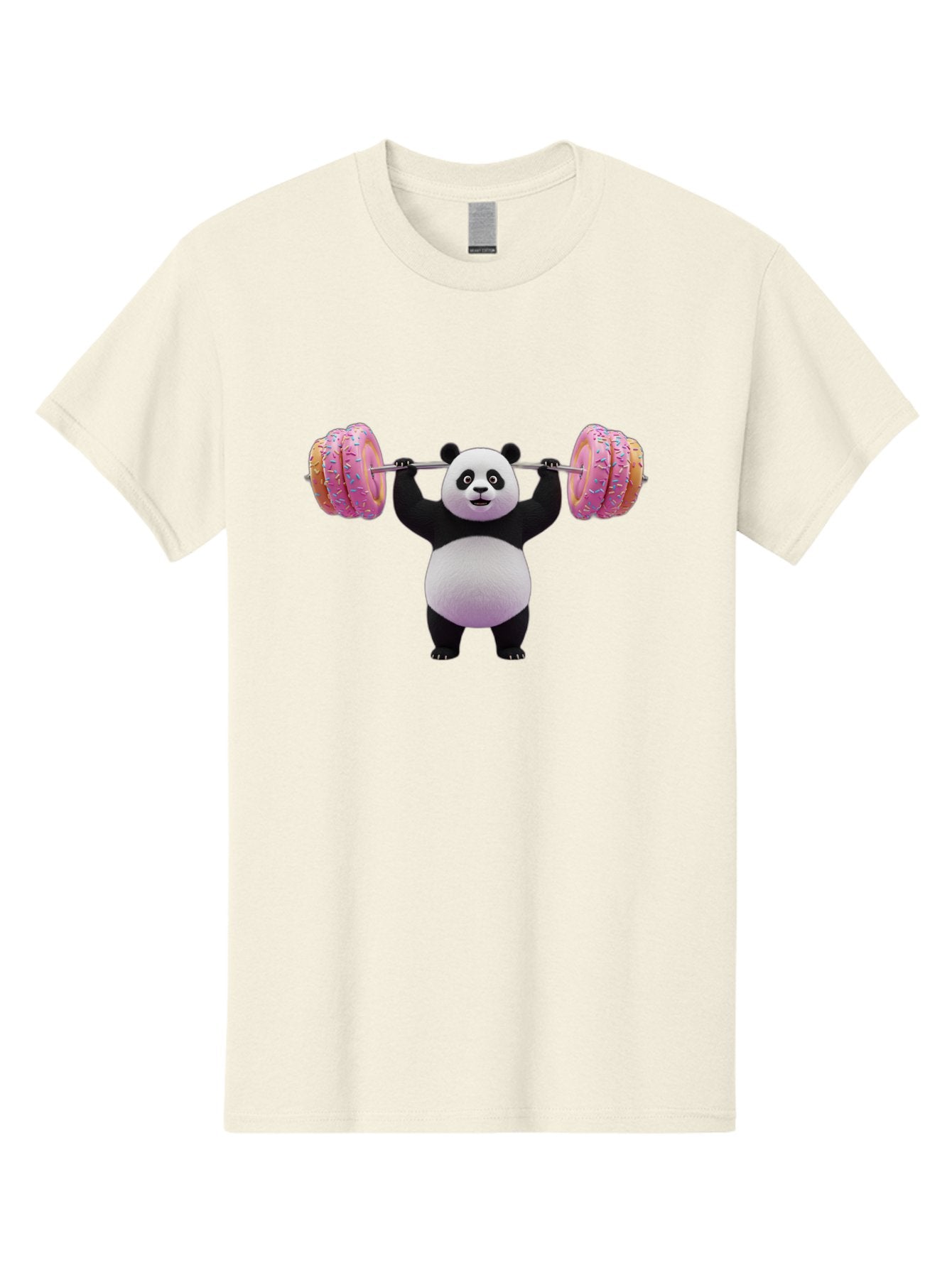 Panda-Lifting-Donuts-3 Men'S Graphic Tee, 100% Cotton, Comfortable Casual Summer Wear, Machine Washable, Vintage Camera, Old Camera, Antique Camera, Black Camera, Classic Photography, Photography Equipment, Nostalgic Device, Film Camera, Baf950 10