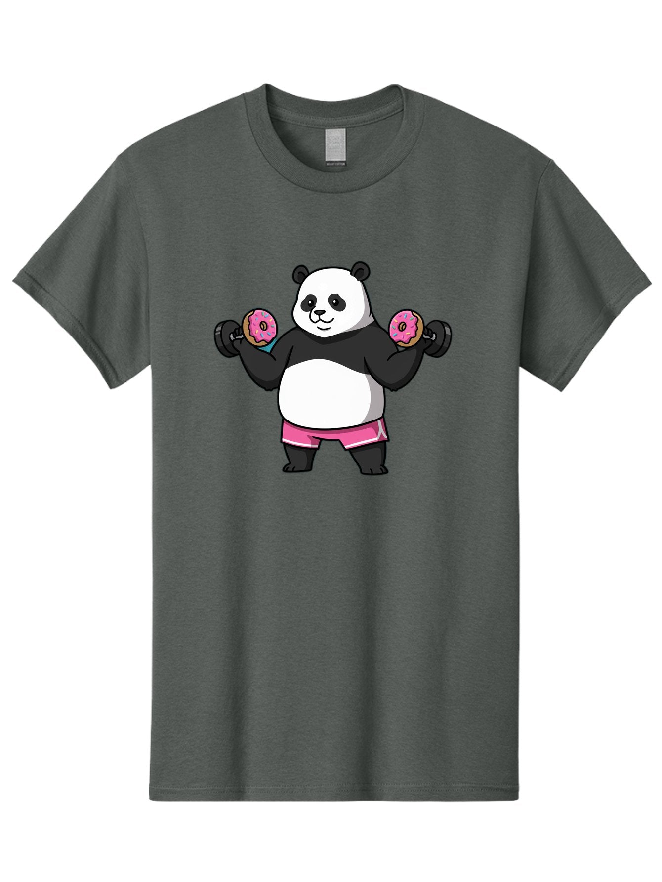 Panda-Lifting-Donuts-Dumbbells Men'S Graphic Tee, 100% Cotton, Comfortable Casual Summer Wear, Machine Washable, Vintage Camera, Old Camera, Antique Camera, Black Camera, Classic Photography, Photography Equipment, Nostalgic Device, Baf951 4