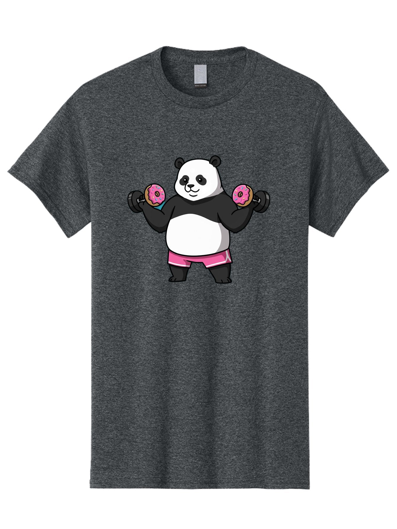 Panda-Lifting-Donuts-Dumbbells Men'S Graphic Tee, 100% Cotton, Comfortable Casual Summer Wear, Machine Washable, Vintage Camera, Old Camera, Antique Camera, Black Camera, Classic Photography, Photography Equipment, Nostalgic Device, Baf951 6