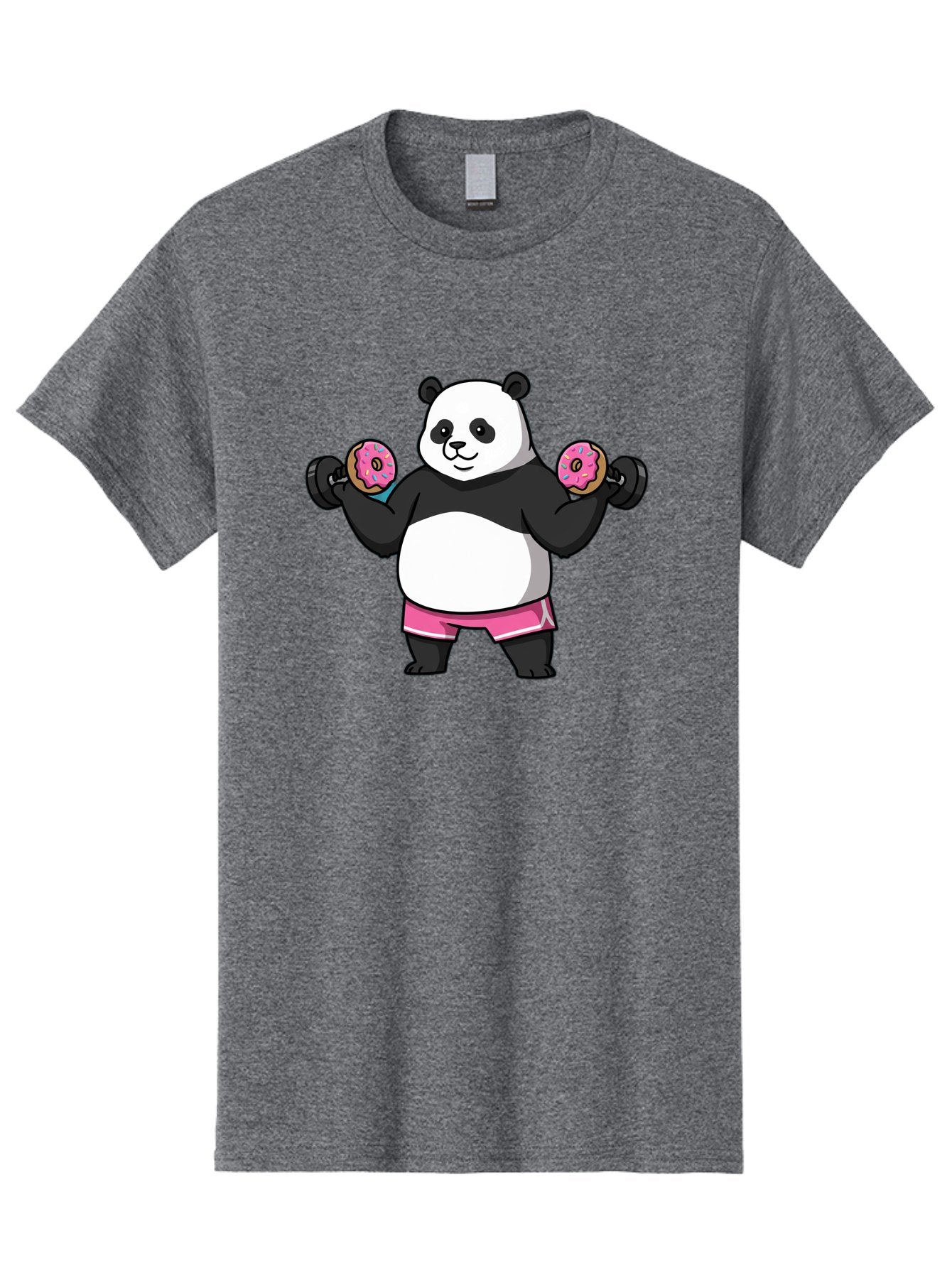 Panda-Lifting-Donuts-Dumbbells Men'S Graphic Tee, 100% Cotton, Comfortable Casual Summer Wear, Machine Washable, Vintage Camera, Old Camera, Antique Camera, Black Camera, Classic Photography, Photography Equipment, Nostalgic Device, Baf951 9