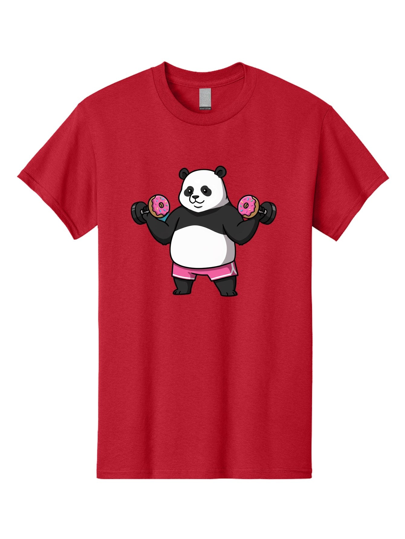 Panda-Lifting-Donuts-Dumbbells Men'S Graphic Tee, 100% Cotton, Comfortable Casual Summer Wear, Machine Washable, Vintage Camera, Old Camera, Antique Camera, Black Camera, Classic Photography, Photography Equipment, Nostalgic Device, Baf951 14