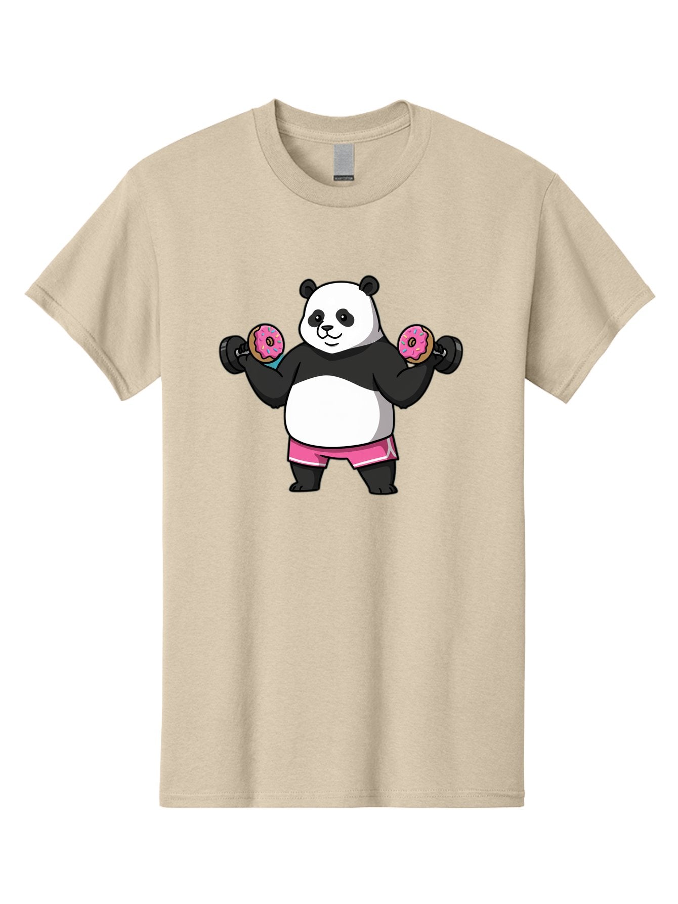Panda-Lifting-Donuts-Dumbbells Men'S Graphic Tee, 100% Cotton, Comfortable Casual Summer Wear, Machine Washable, Vintage Camera, Old Camera, Antique Camera, Black Camera, Classic Photography, Photography Equipment, Nostalgic Device, Baf951 15