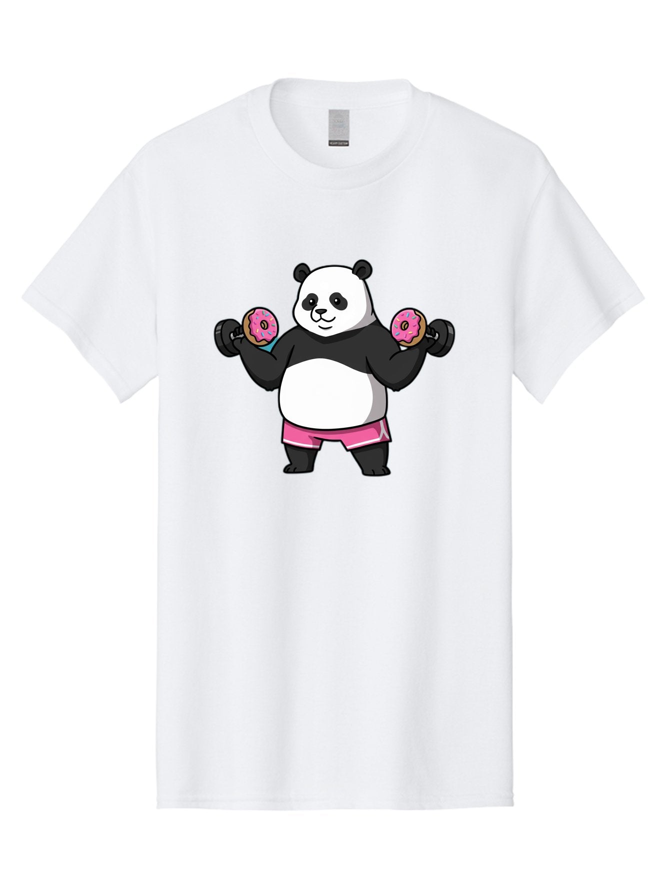 Panda-Lifting-Donuts-Dumbbells Men'S Graphic Tee, 100% Cotton, Comfortable Casual Summer Wear, Machine Washable, Vintage Camera, Old Camera, Antique Camera, Black Camera, Classic Photography, Photography Equipment, Nostalgic Device, Baf951 10