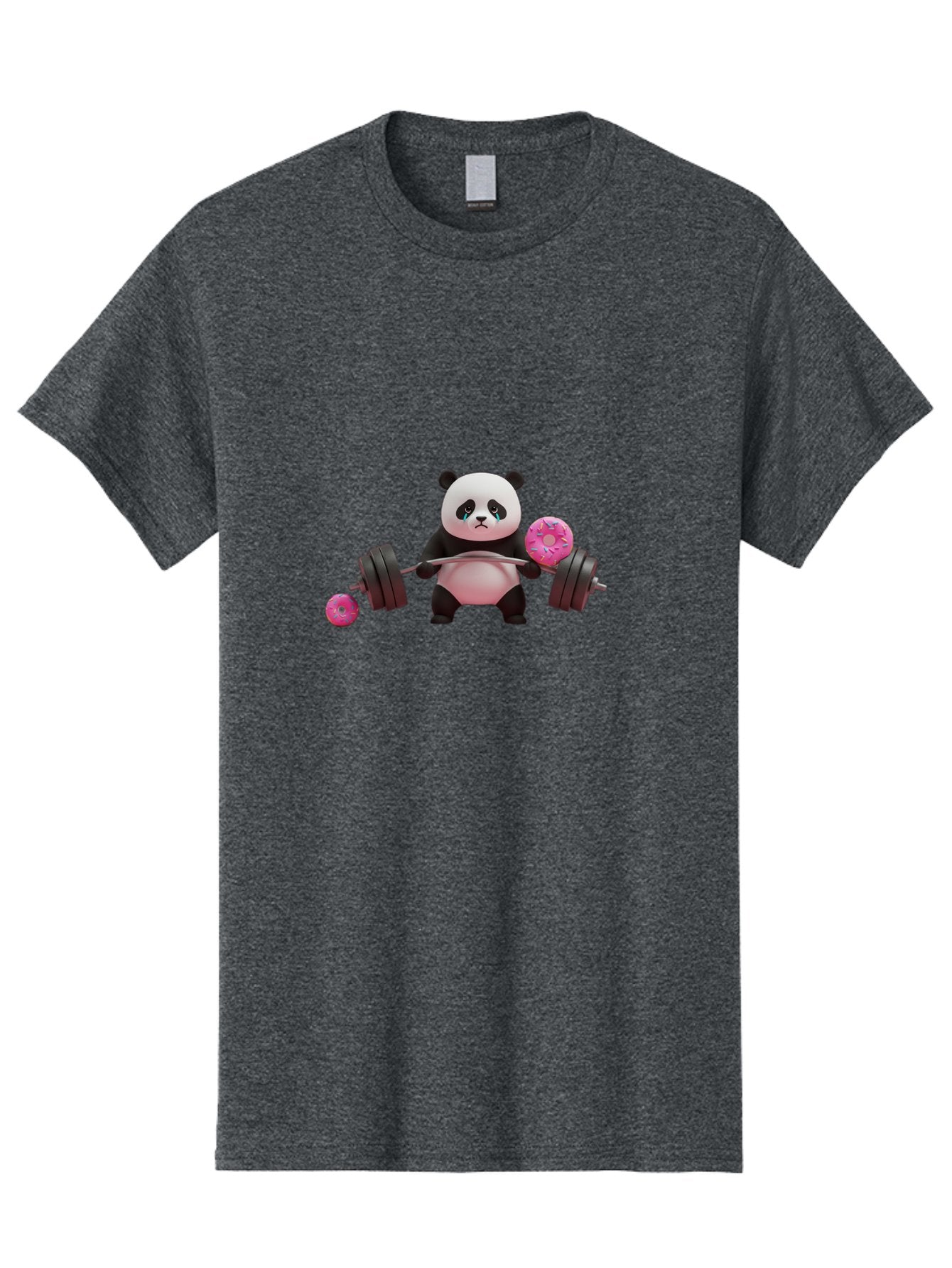 Panda-Lifting-Donuts Men'S Graphic Tee, 100% Cotton, Comfortable Casual Summer Wear, Machine Washable, Vintage Camera, Old Camera, Antique Camera, Black Camera, Classic Photography, Photography Equipment, Nostalgic Device, Film Camera, Baf952 11