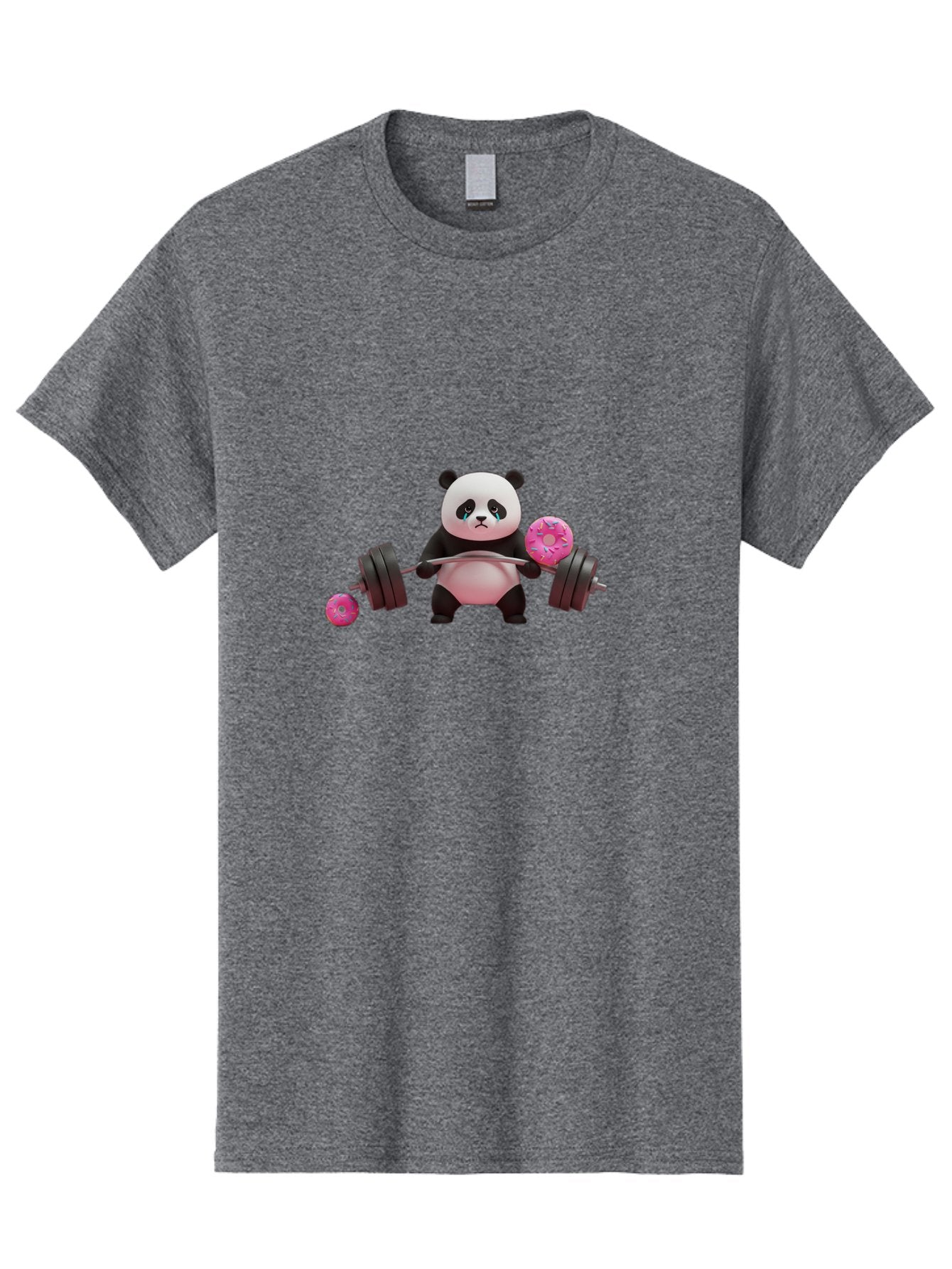 Panda-Lifting-Donuts Men'S Graphic Tee, 100% Cotton, Comfortable Casual Summer Wear, Machine Washable, Vintage Camera, Old Camera, Antique Camera, Black Camera, Classic Photography, Photography Equipment, Nostalgic Device, Film Camera, Baf952 6