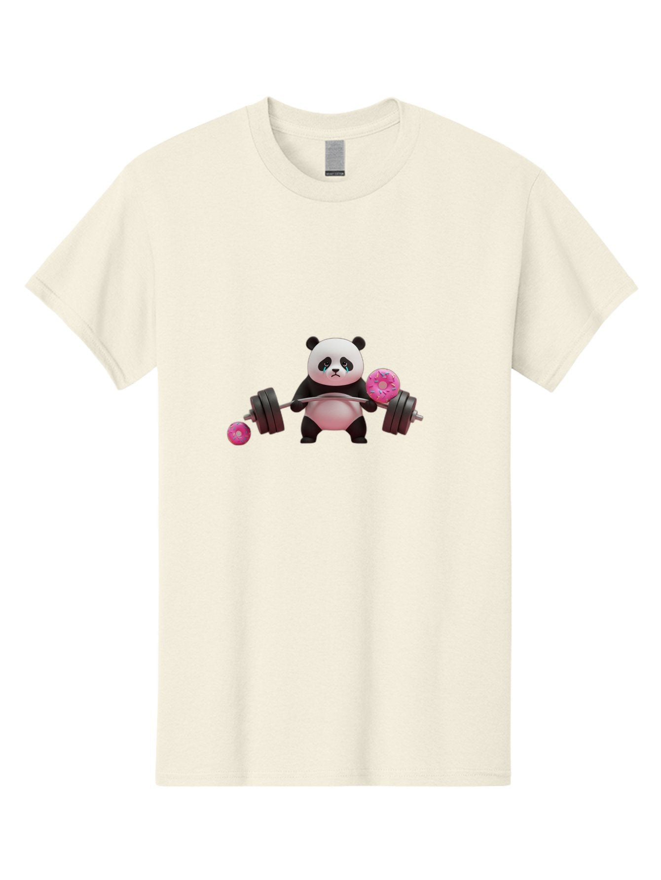 Panda-Lifting-Donuts Men'S Graphic Tee, 100% Cotton, Comfortable Casual Summer Wear, Machine Washable, Vintage Camera, Old Camera, Antique Camera, Black Camera, Classic Photography, Photography Equipment, Nostalgic Device, Film Camera, Baf952 9