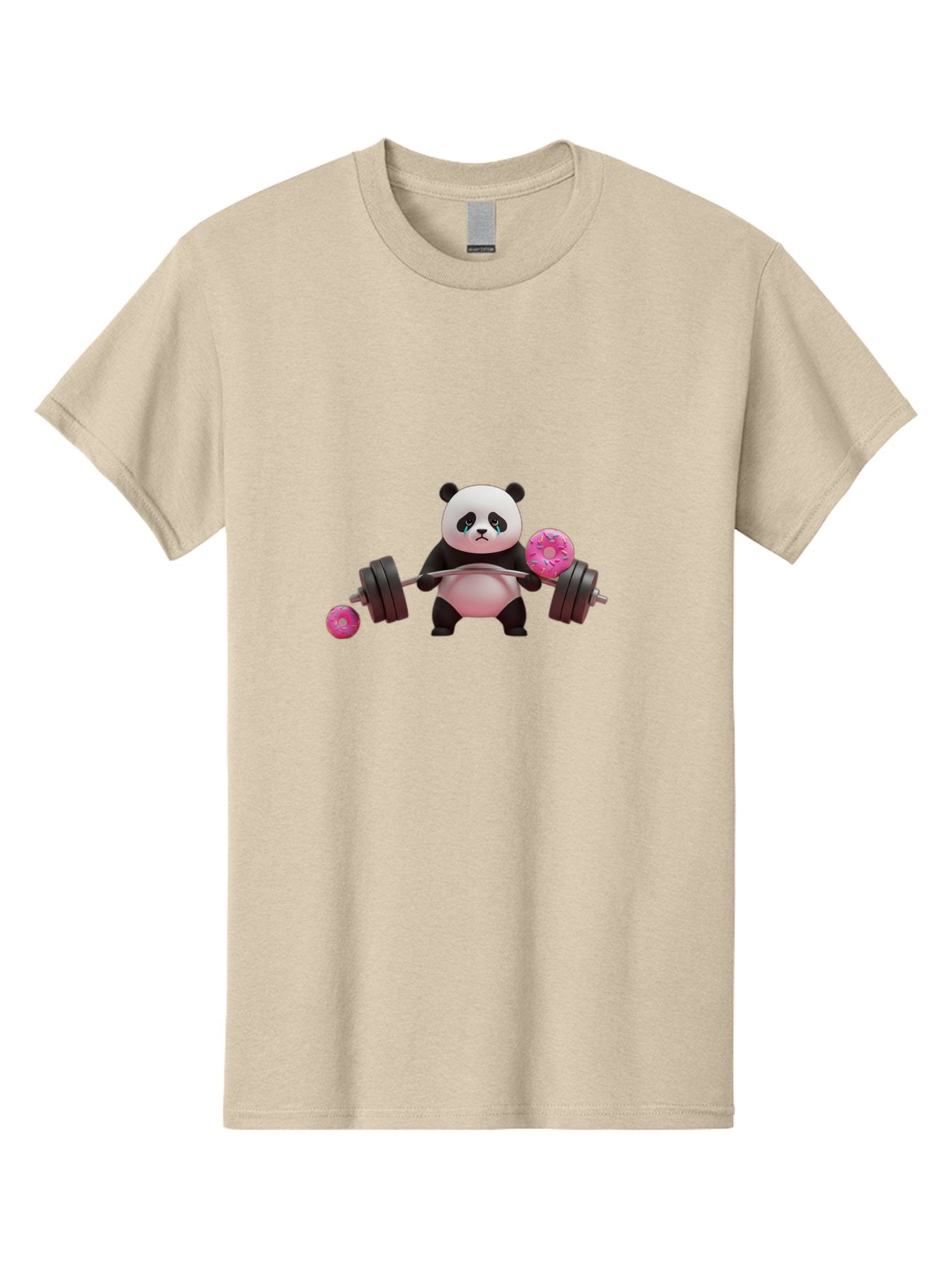 Panda-Lifting-Donuts Men'S Graphic Tee, 100% Cotton, Comfortable Casual Summer Wear, Machine Washable, Vintage Camera, Old Camera, Antique Camera, Black Camera, Classic Photography, Photography Equipment, Nostalgic Device, Film Camera, Baf952 13
