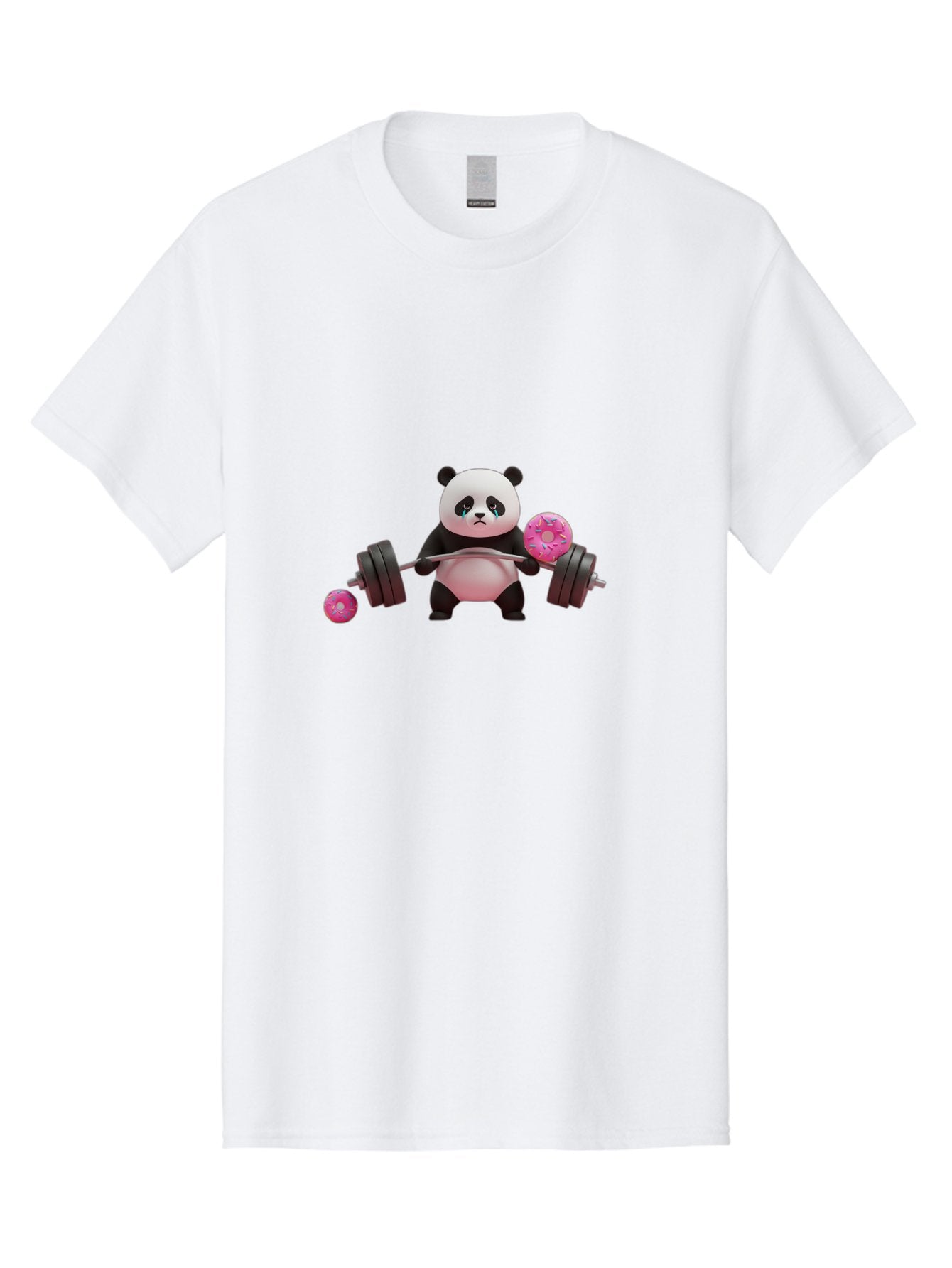 Panda-Lifting-Donuts Men'S Graphic Tee, 100% Cotton, Comfortable Casual Summer Wear, Machine Washable, Vintage Camera, Old Camera, Antique Camera, Black Camera, Classic Photography, Photography Equipment, Nostalgic Device, Film Camera, Baf952 12
