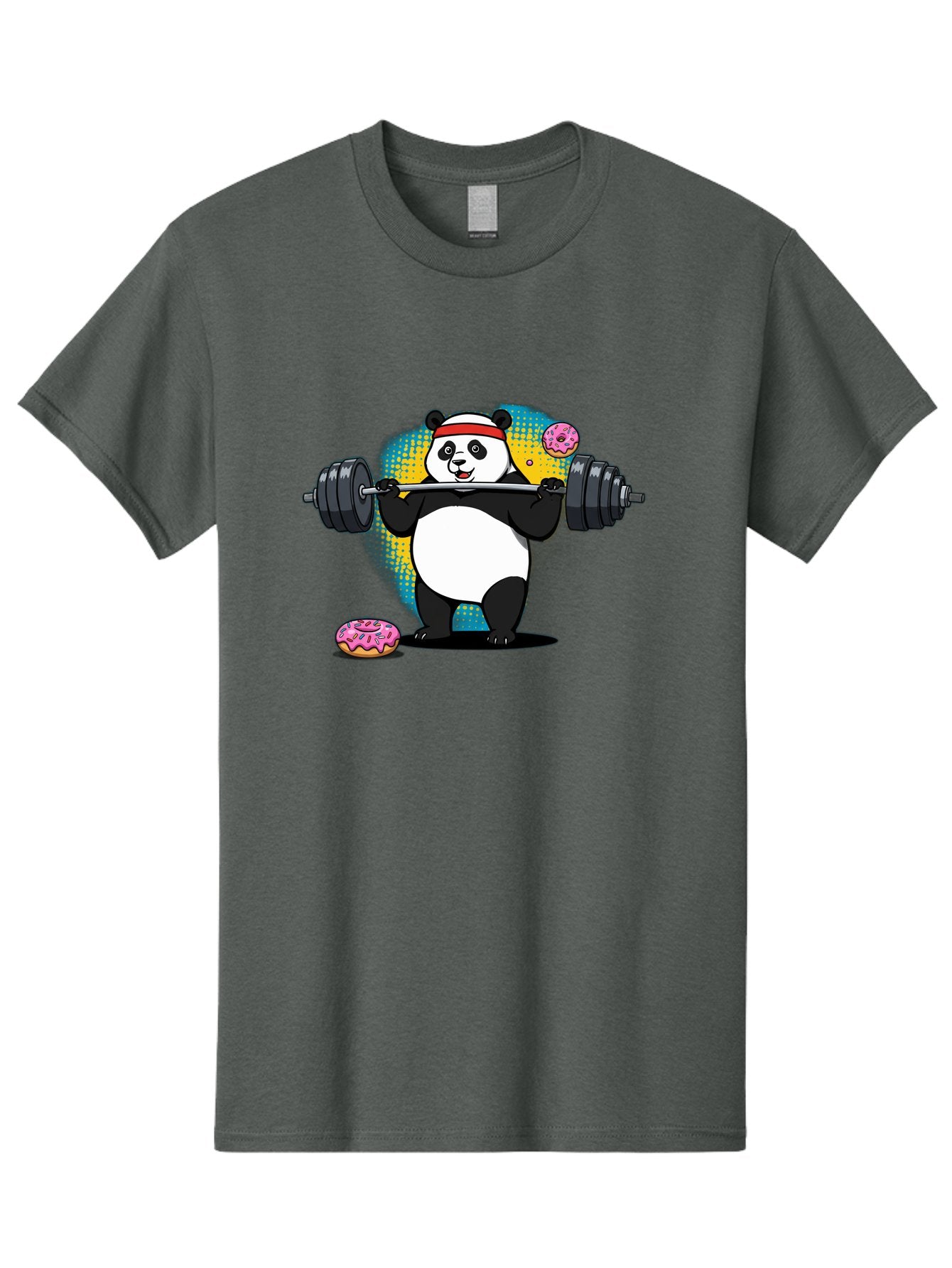 Panda-Lifting-Weights-2 Men'S Graphic Tee, 100% Cotton, Comfortable Casual Summer Wear, Machine Washable, Vintage Camera, Old Camera, Antique Camera, Black Camera, Classic Photography, Photography Equipment, Nostalgic Device, Film Camera, Baf954 8