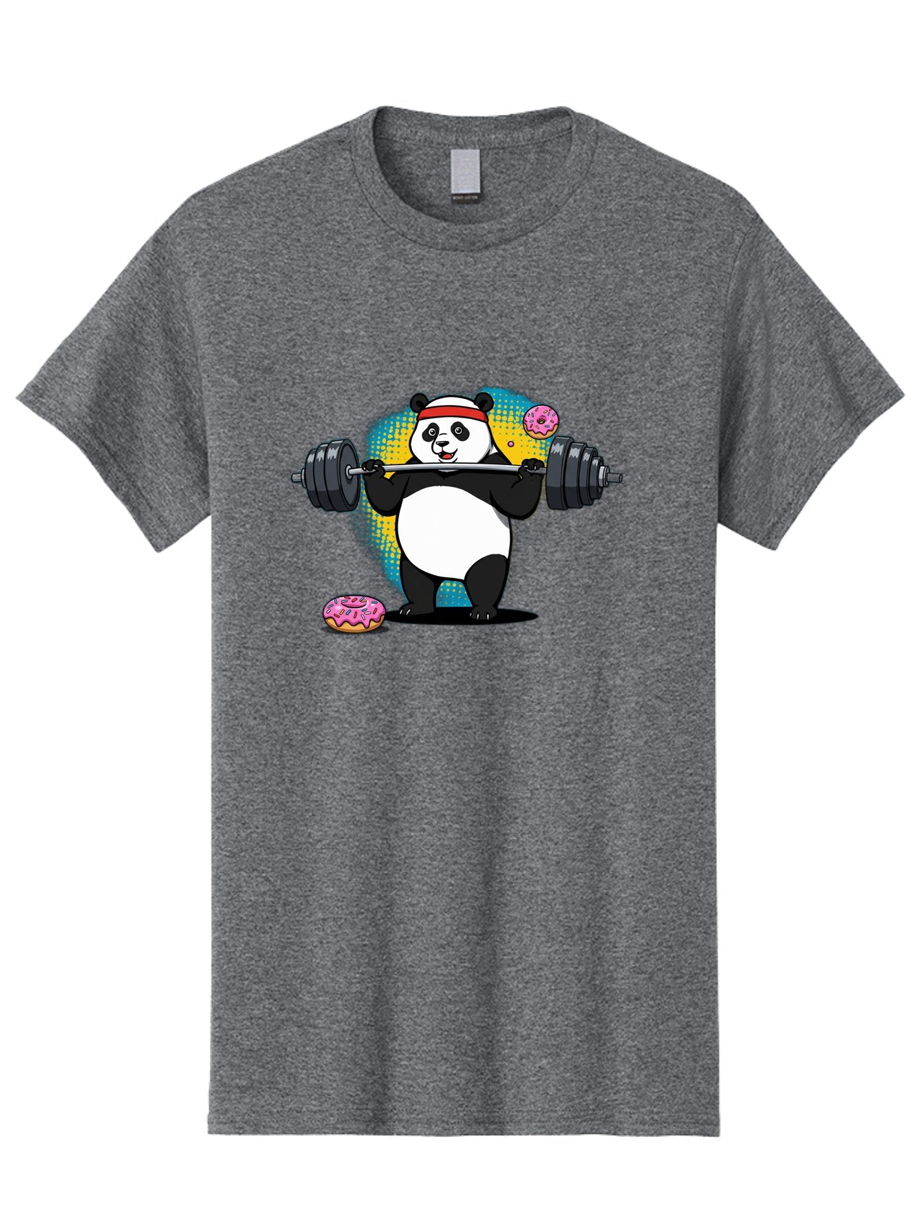 Panda-Lifting-Weights-2 Men'S Graphic Tee, 100% Cotton, Comfortable Casual Summer Wear, Machine Washable, Vintage Camera, Old Camera, Antique Camera, Black Camera, Classic Photography, Photography Equipment, Nostalgic Device, Film Camera, Baf954