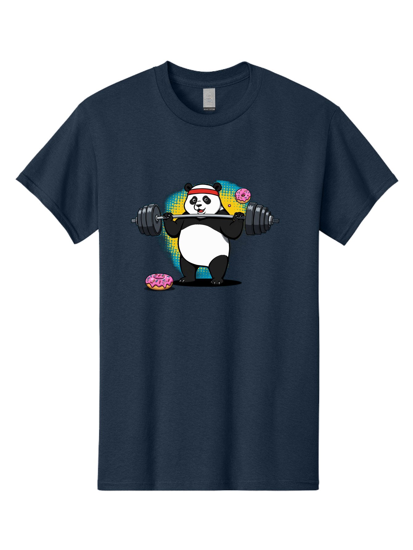 Panda-Lifting-Weights-2 Men'S Graphic Tee, 100% Cotton, Comfortable Casual Summer Wear, Machine Washable, Vintage Camera, Old Camera, Antique Camera, Black Camera, Classic Photography, Photography Equipment, Nostalgic Device, Film Camera, Baf954