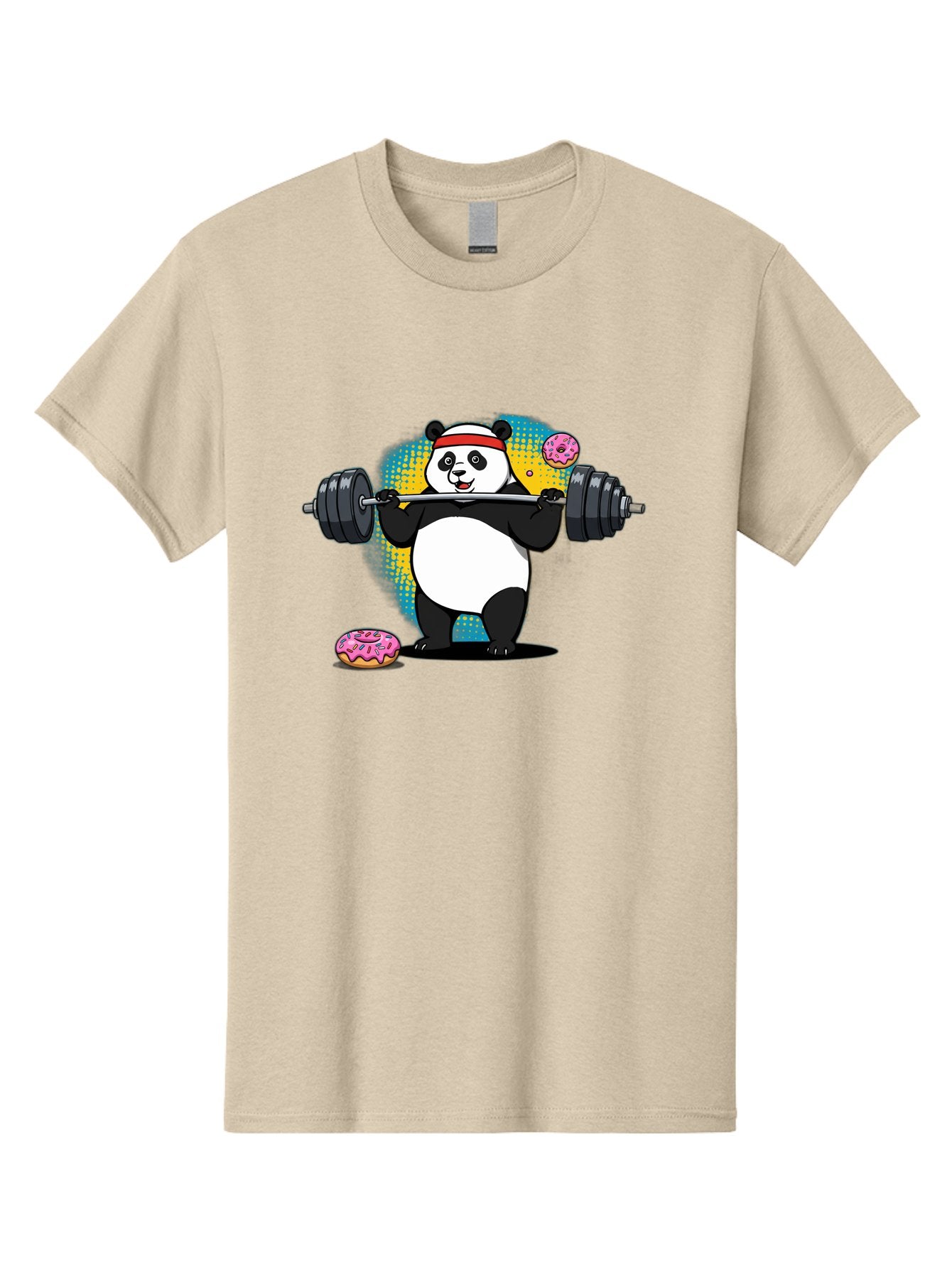 Panda-Lifting-Weights-2 Men'S Graphic Tee, 100% Cotton, Comfortable Casual Summer Wear, Machine Washable, Vintage Camera, Old Camera, Antique Camera, Black Camera, Classic Photography, Photography Equipment, Nostalgic Device, Film Camera, Baf954 12