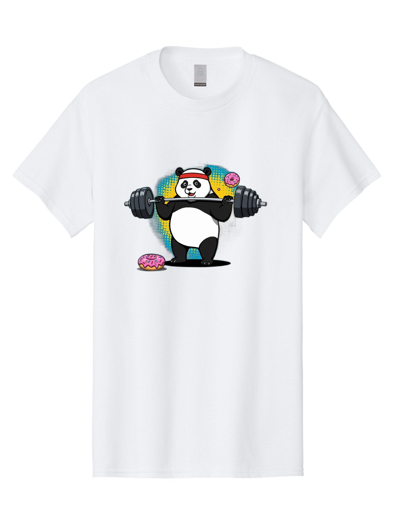 Panda-Lifting-Weights-2 Men'S Graphic Tee, 100% Cotton, Comfortable Casual Summer Wear, Machine Washable, Vintage Camera, Old Camera, Antique Camera, Black Camera, Classic Photography, Photography Equipment, Nostalgic Device, Film Camera, Baf954 13