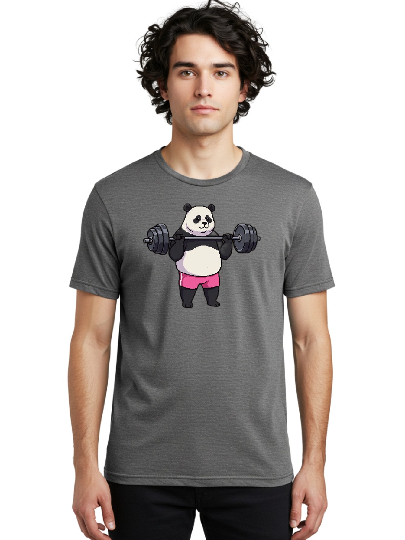 Panda-Lifting-Weights-3 Men'S Graphic Tee, 100% Cotton, Comfortable Casual Summer Wear, Machine Washable, Vintage Camera, Old Camera, Antique Camera, Black Camera, Classic Photography, Photography Equipment, Nostalgic Device, Film Camera, Baf955 24